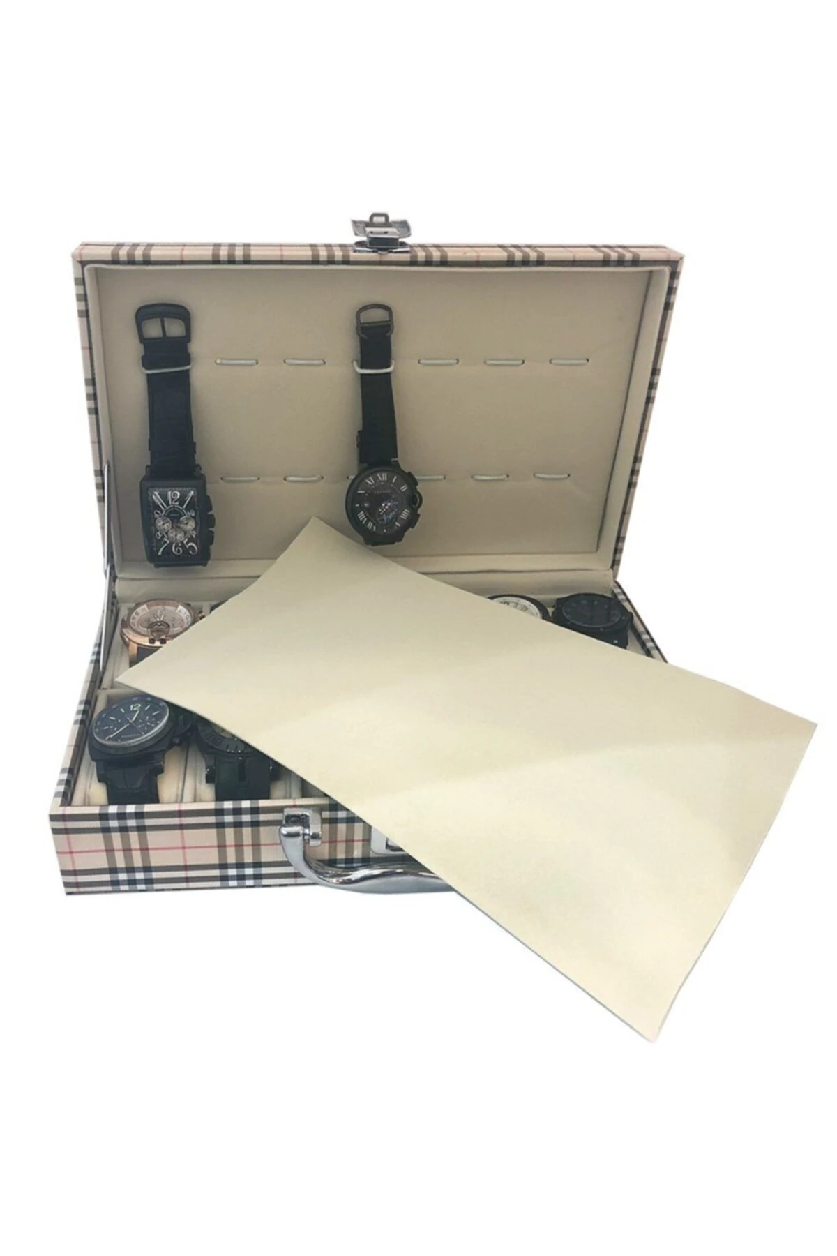 Saat Çantası Ithal 12'li Ekose Desen