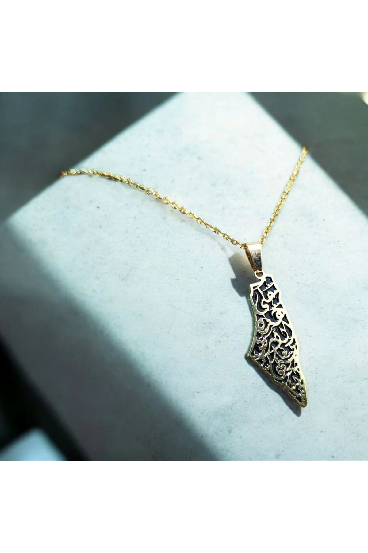 Filistin Haritalı ve Temalı Özel Tasarım Kolye