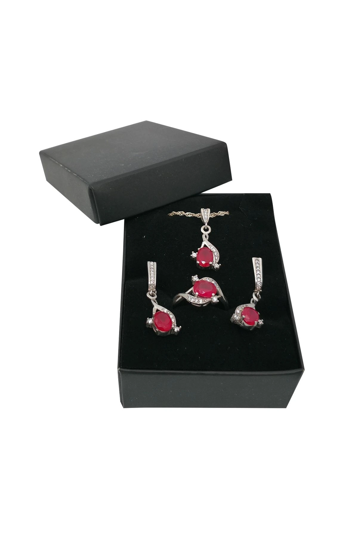 Takı Set Kutusu Karton Siyah 40 Adet