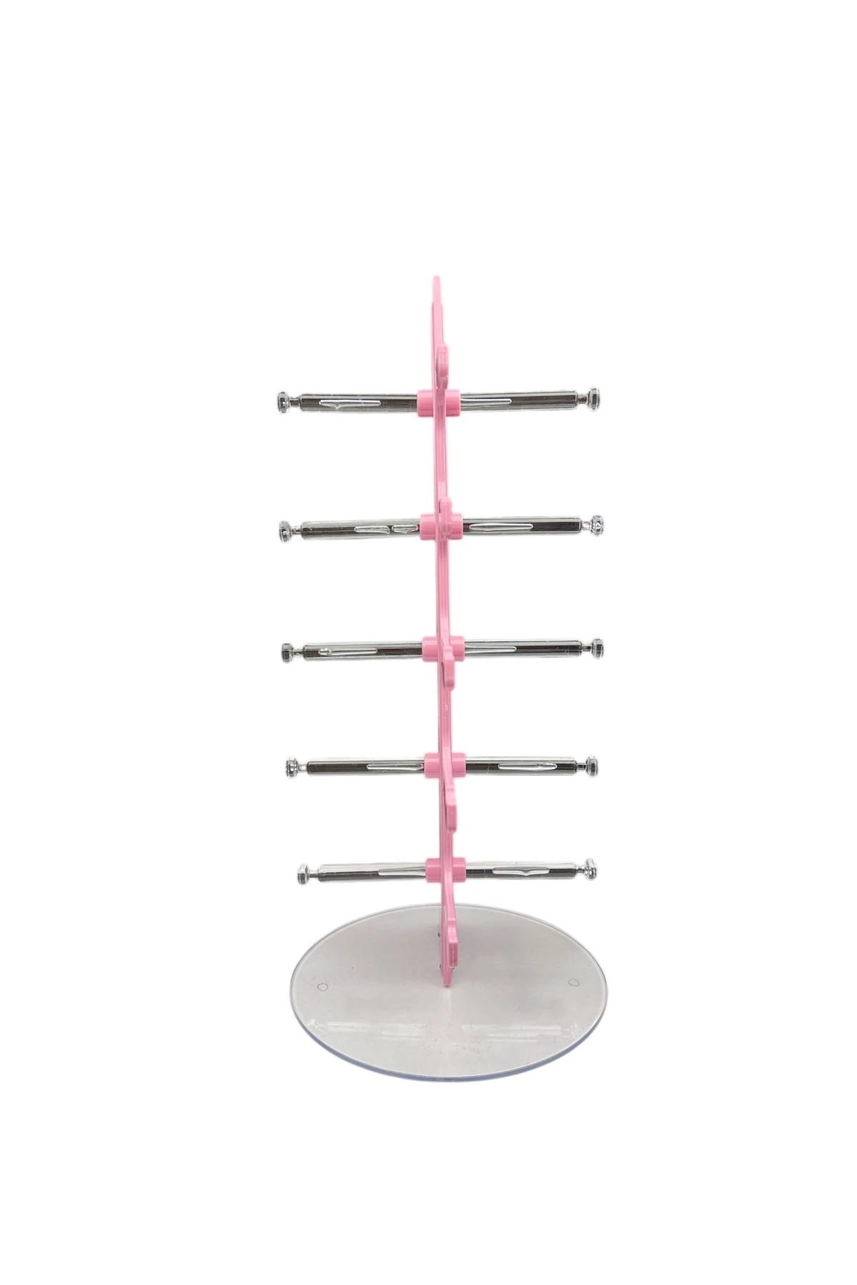 Gözlük Standı Masaüstü 5li Gözlük Organizeri Şeker Pembe