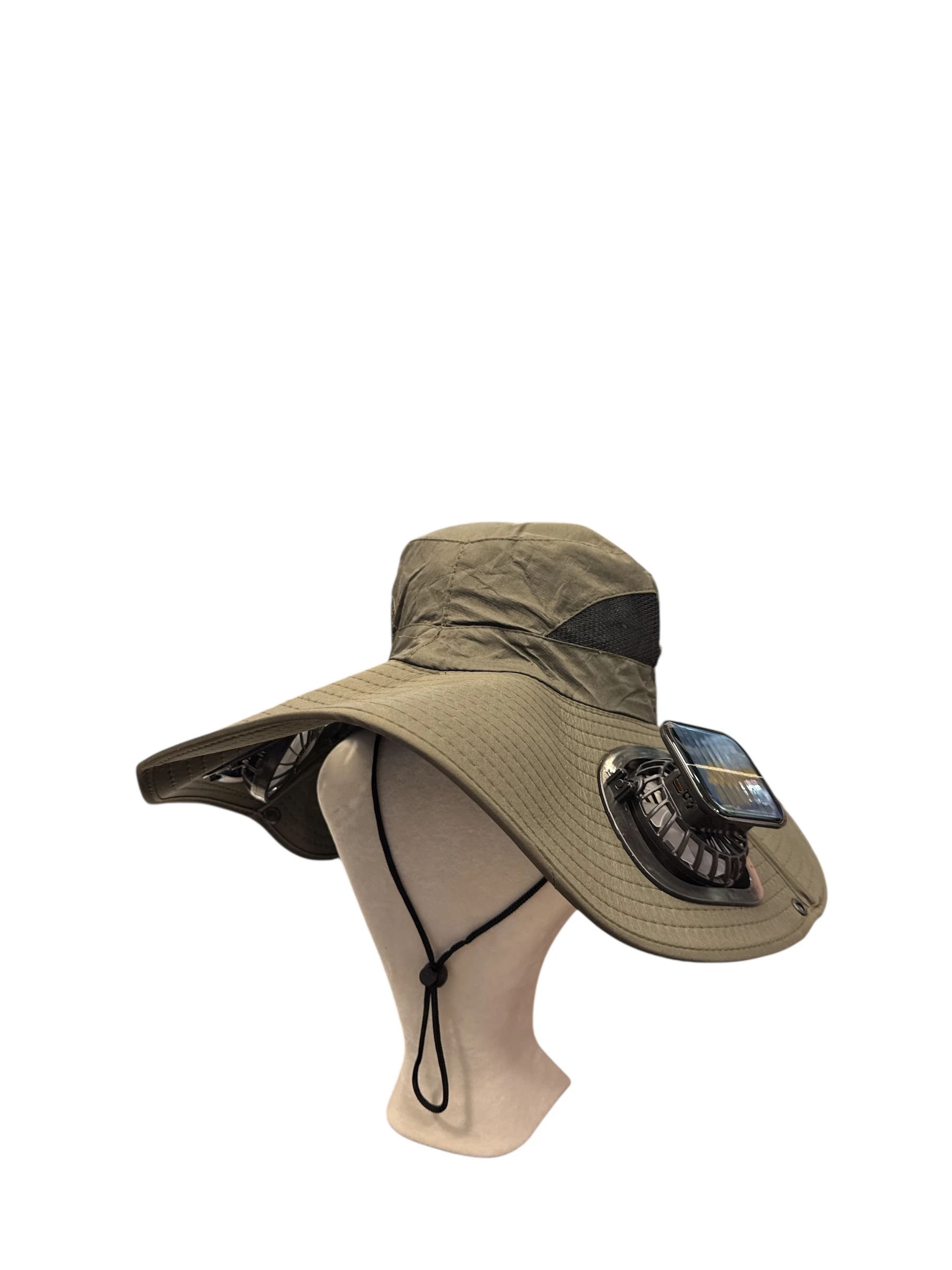 Fanlı Çift vantilatörlü Şapka, Güneş Enerjili Safari Şapka Çift Pervaneli Plaj Şapkası