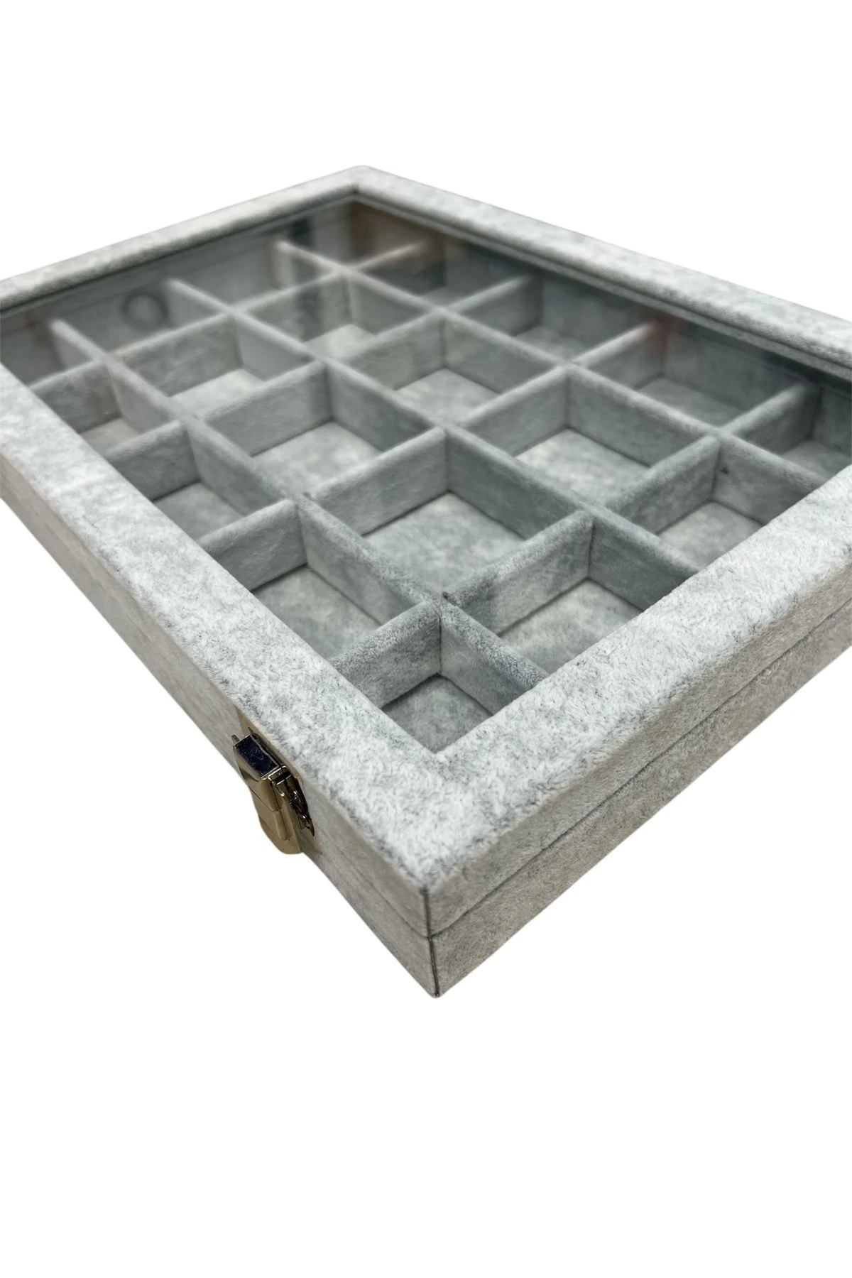 20 Bölmeli Takı Kutusu Gri