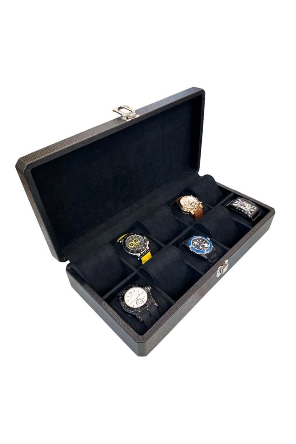 10'lu Saat Çantası Diplomat Model Geniş Siyah