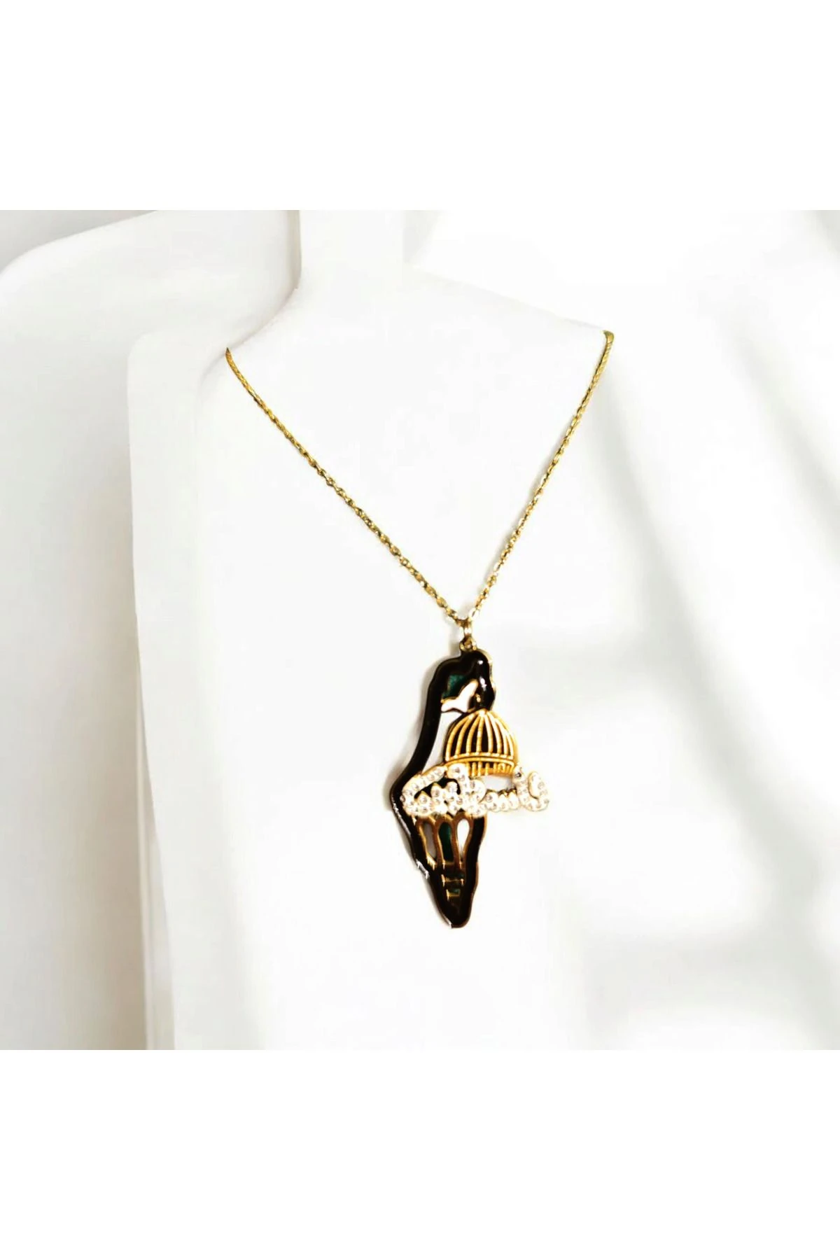 Mescidi Aksa Filistin Haritalı Mescid-i Aksa Temalı Özel Tasarım Kolye