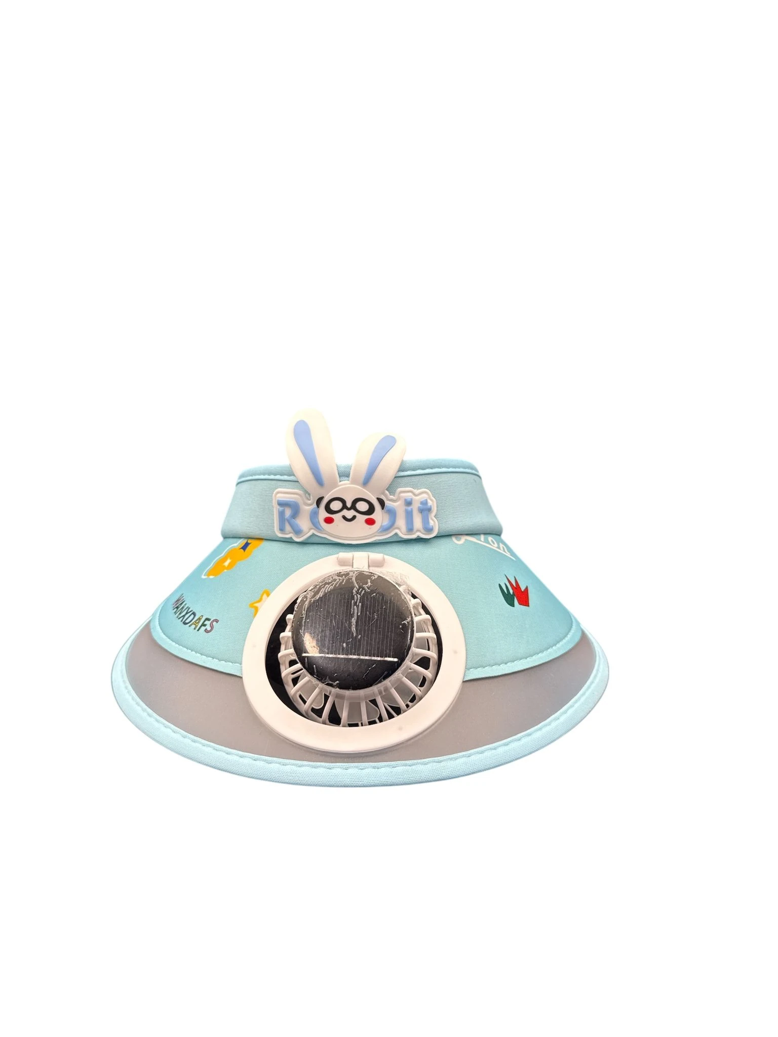 Güneş Enerjili Fanlı Pervaneli Çocuk Şapkası – Yazlık Serinletici ve Koruyucu Şapka Mavi