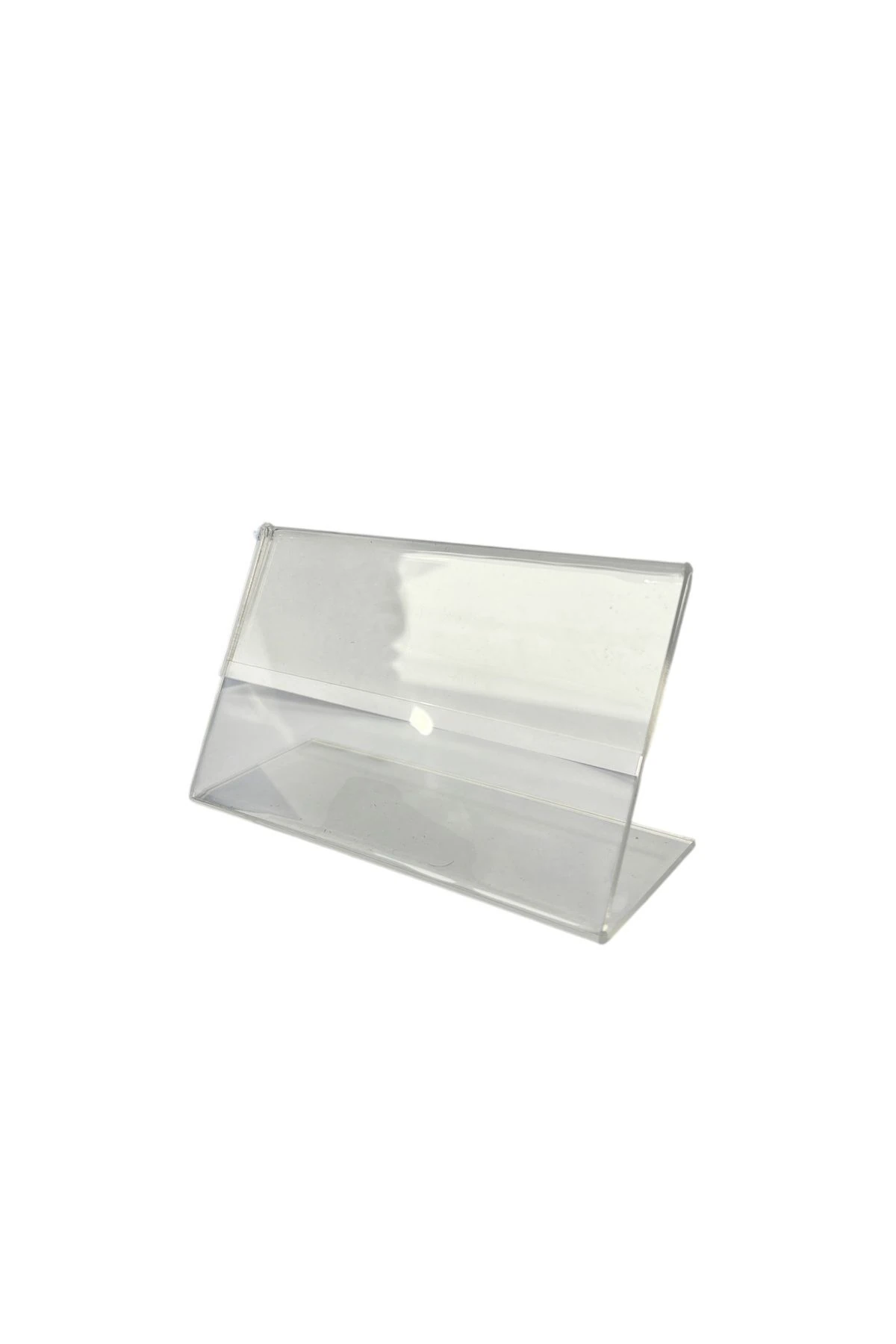 Pleksi Etiketlik 9x15 cm - Şeffaf Masaüstü Föylük / Fiyatlık 3mm.