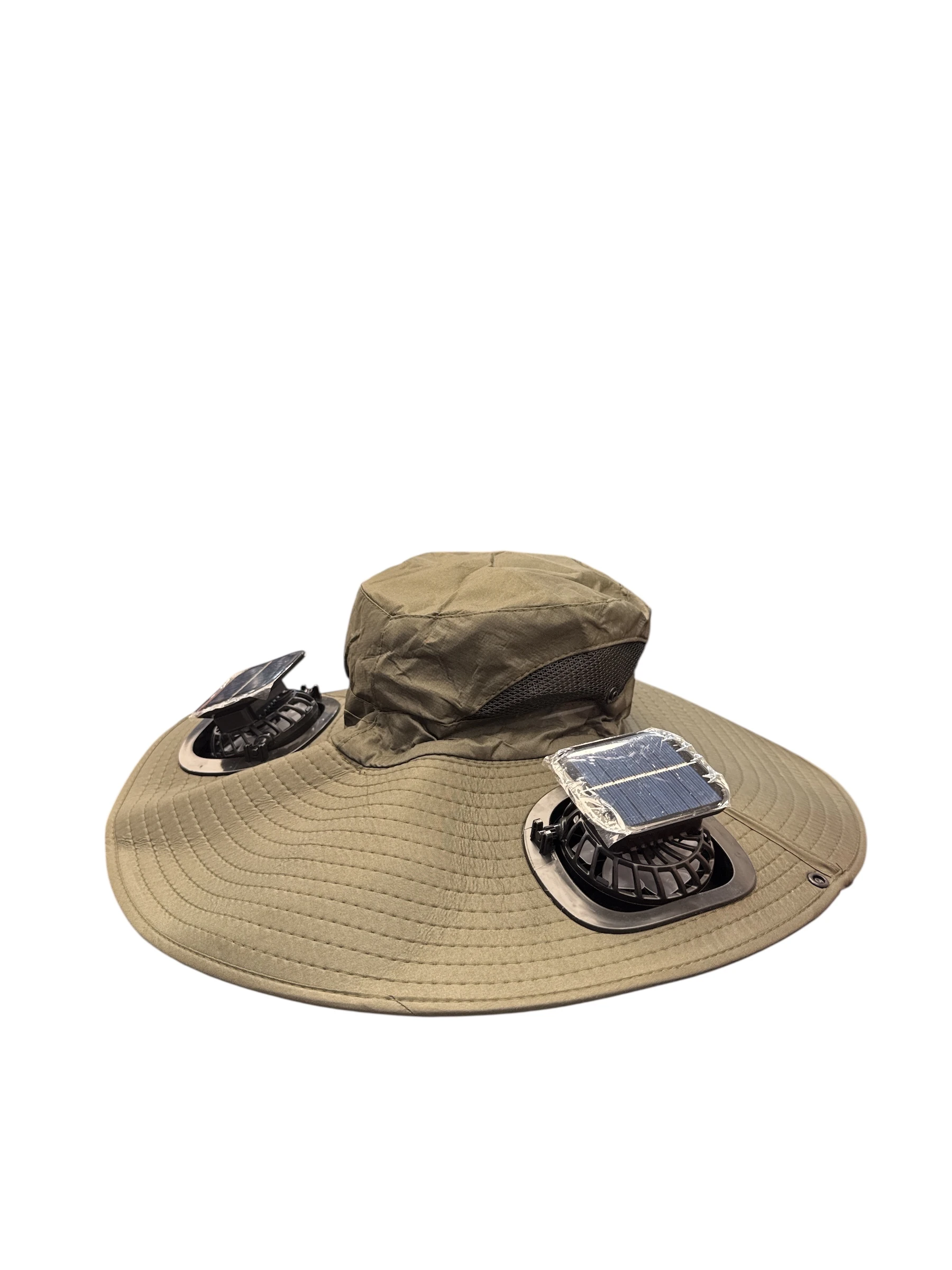 Fanlı Çift vantilatörlü Şapka, Güneş Enerjili Safari Şapka Çift Pervaneli Plaj Şapkası