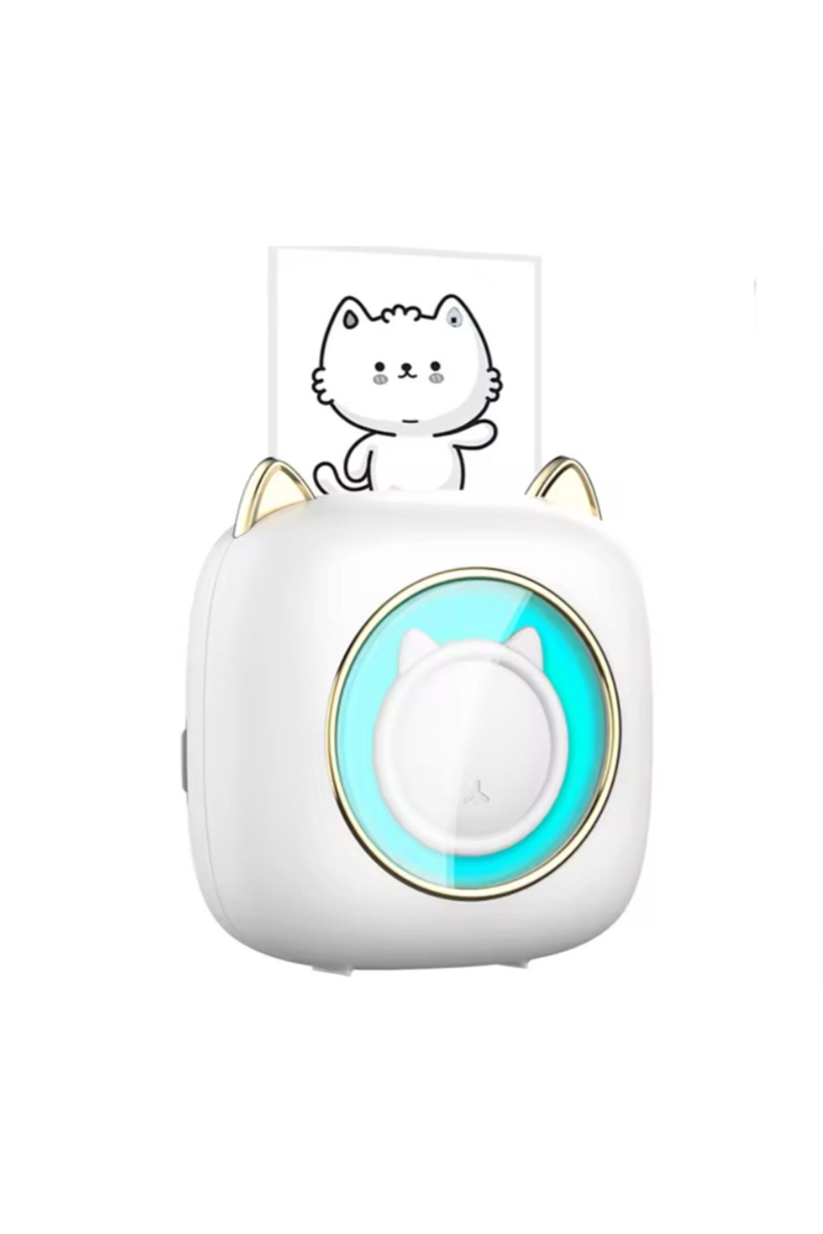 Mini Bluetooth Yazıcı,mini Yazıcı, Funprint 1 Adet Beyaz Rulo Kağıt, 3 Adet Renkli Kağıt Hediye.