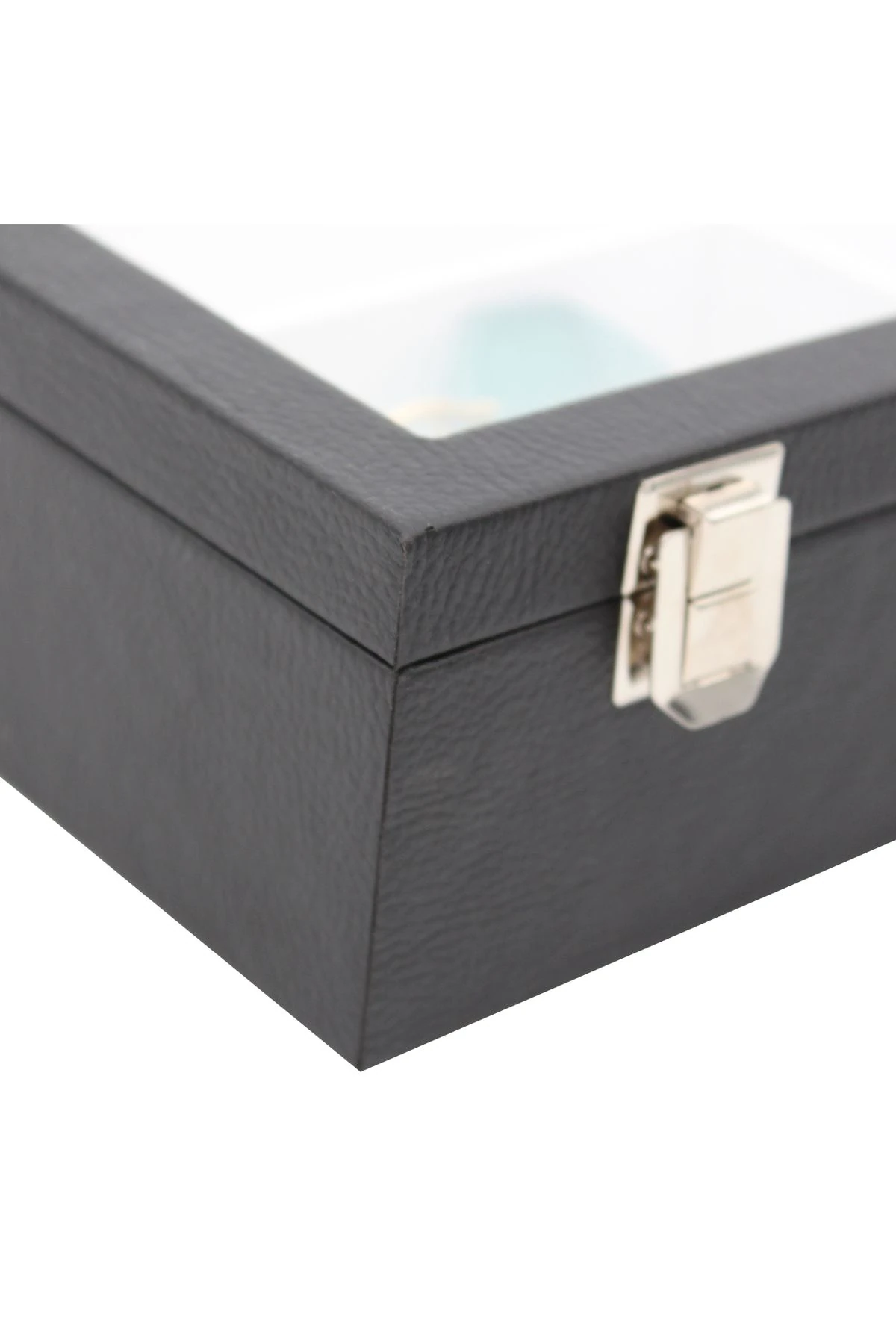 Gözlük Kutusu 8'li Siyah Içi Beyaz