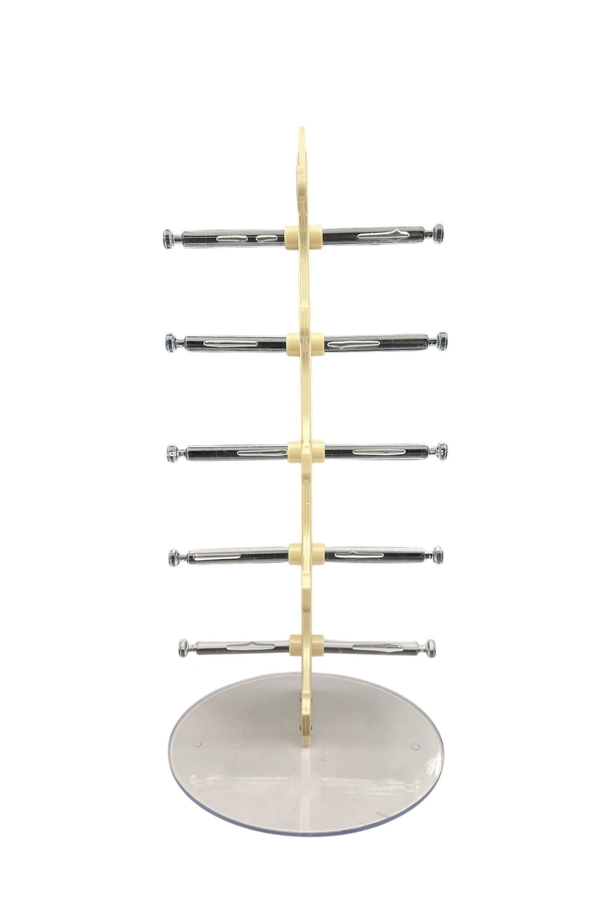 Gözlük Standı Yelken Model, 5 Gözlük Kapasiteli Teşhir Standı Kemik Rengi