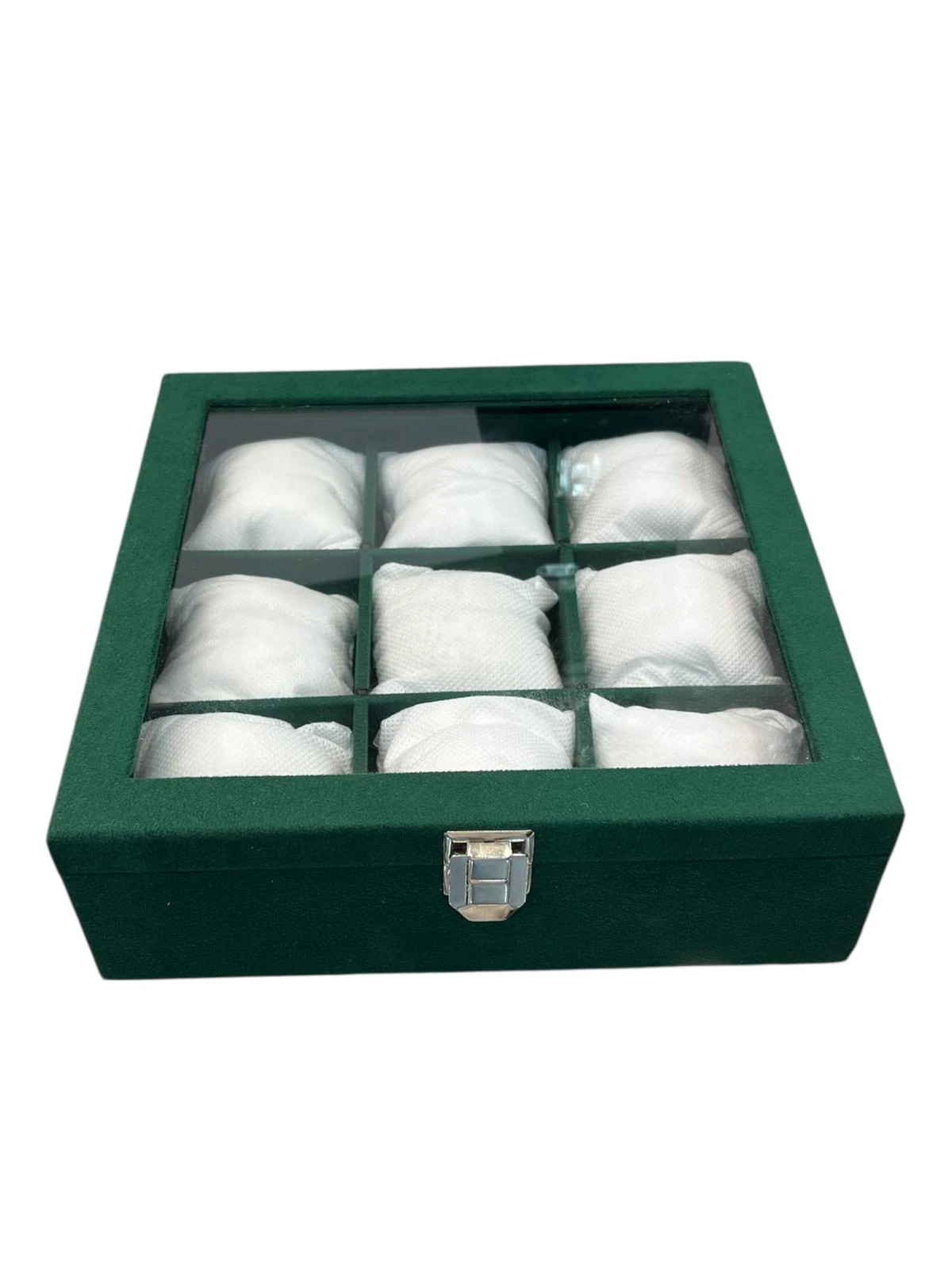 Saat Kutusu 12'li Yeşil Suni Deri