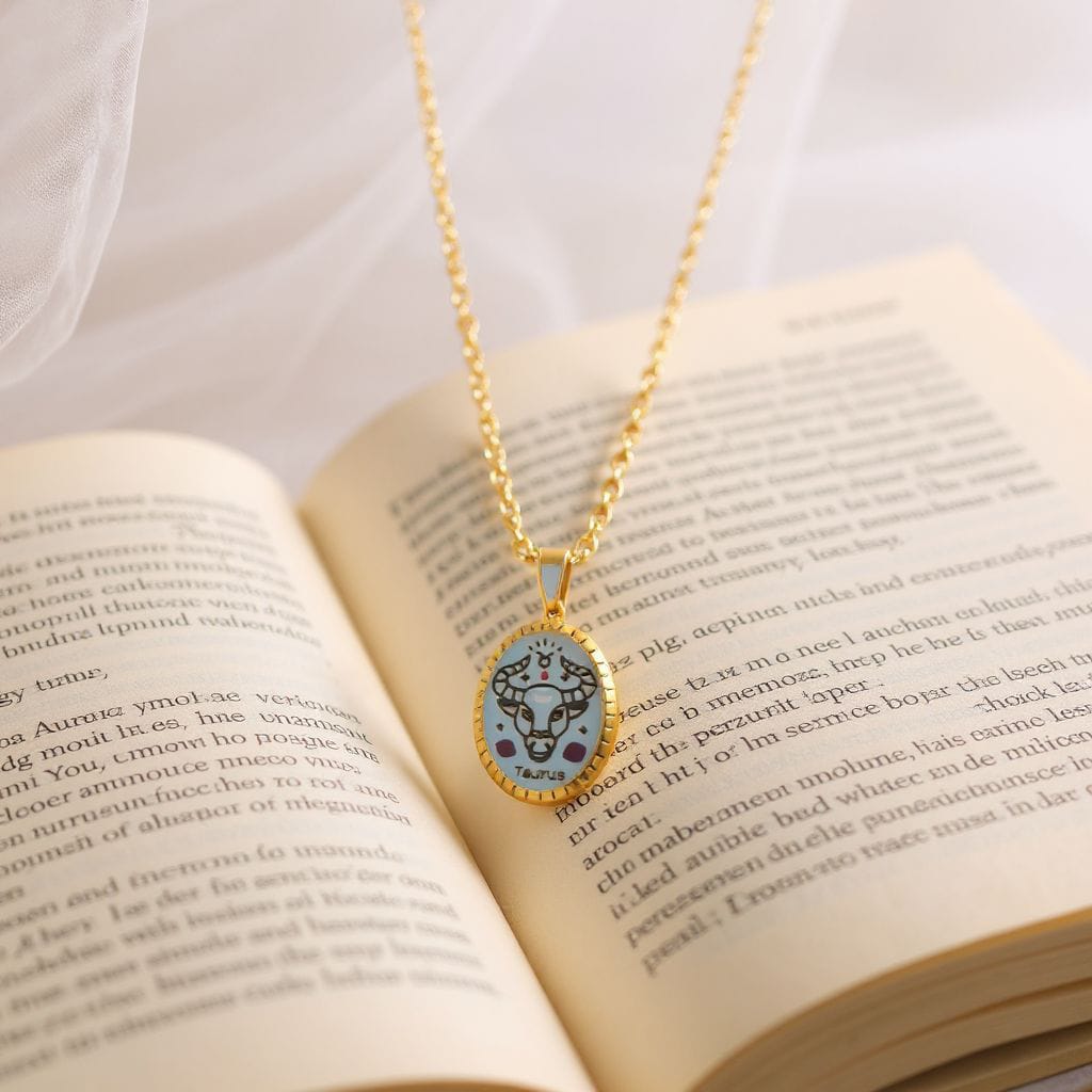 Boğa Burcu Kolye – Altın Renk Zincirli Burç Figürlü Özel Tasarım Takı