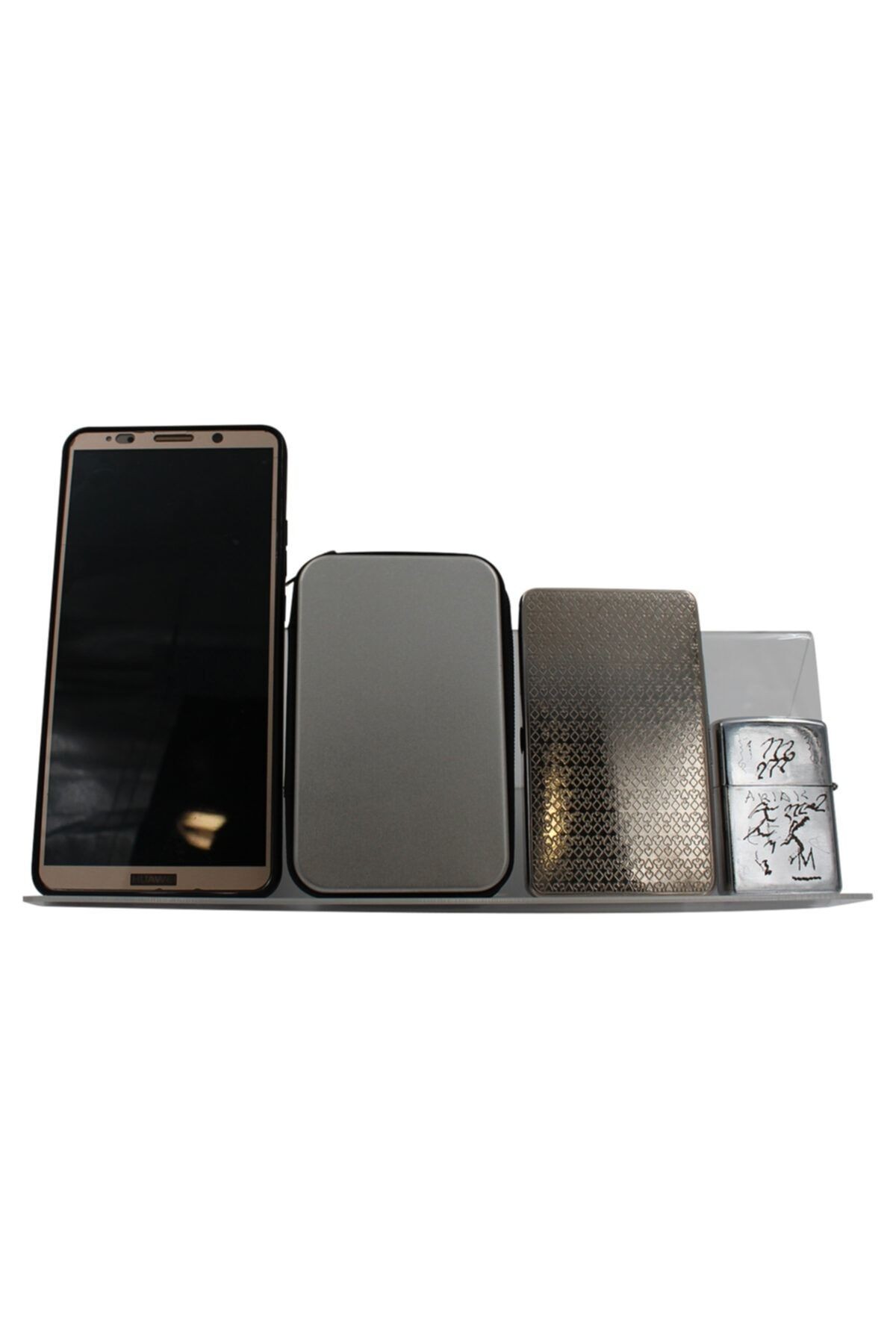 Telefon Ve Cüzdan Standı Tek Kademe Geniş Pleksi