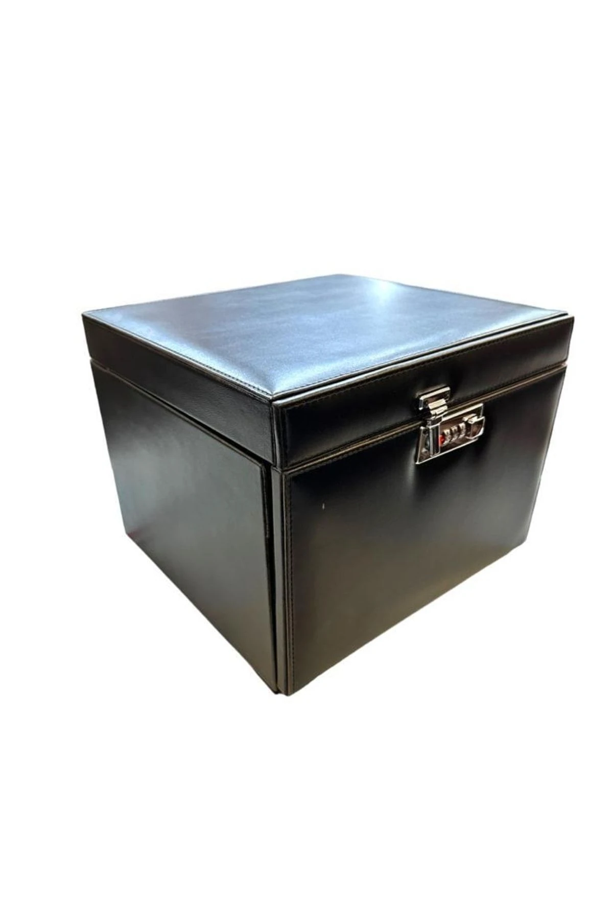 Diplomat Model Çekmeceli Camsız 15'li Saat Ve Yüzük Tesbih Kutusu Siyah