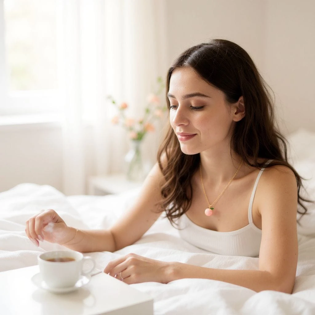 Elma Figürlü Altın Renk Kolye – Sevimli ve Zarif Tasarım Takı