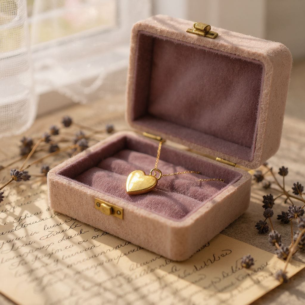 Kalp Tasarım Taşlı Kolye – Zarif ve Anlamlı Hediyelik Takı- Açılabilir Locket Model Taşlı Kolye