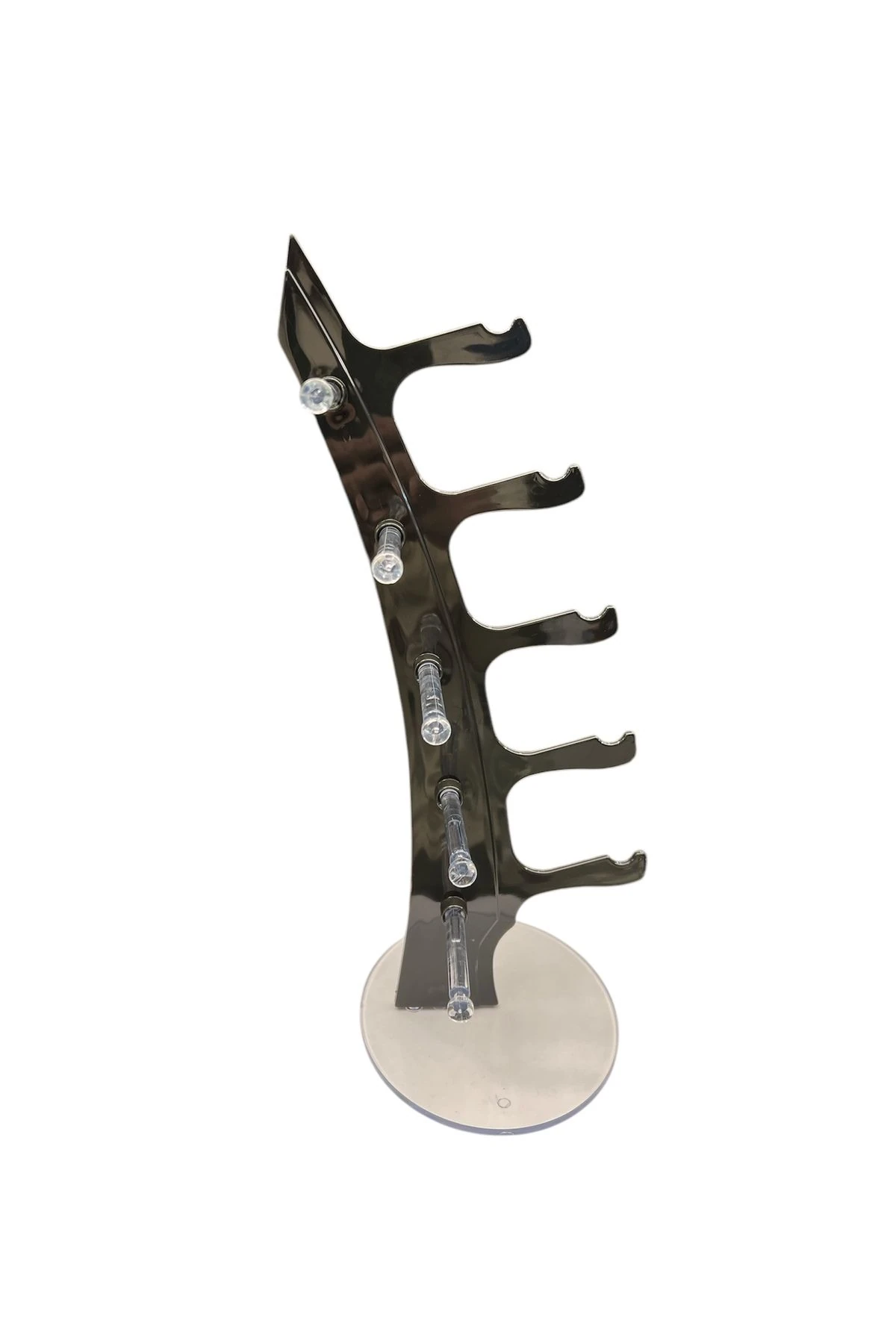 Gözlük Standı Masaüstü 5 li Gözlük Organizeri Antrasit Gri