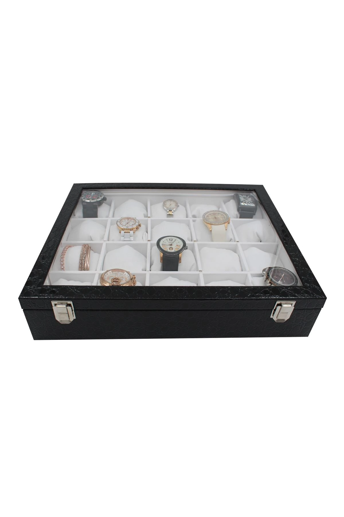 Saat Kutusu 20'li Siyah Rugan Içi Beyaz