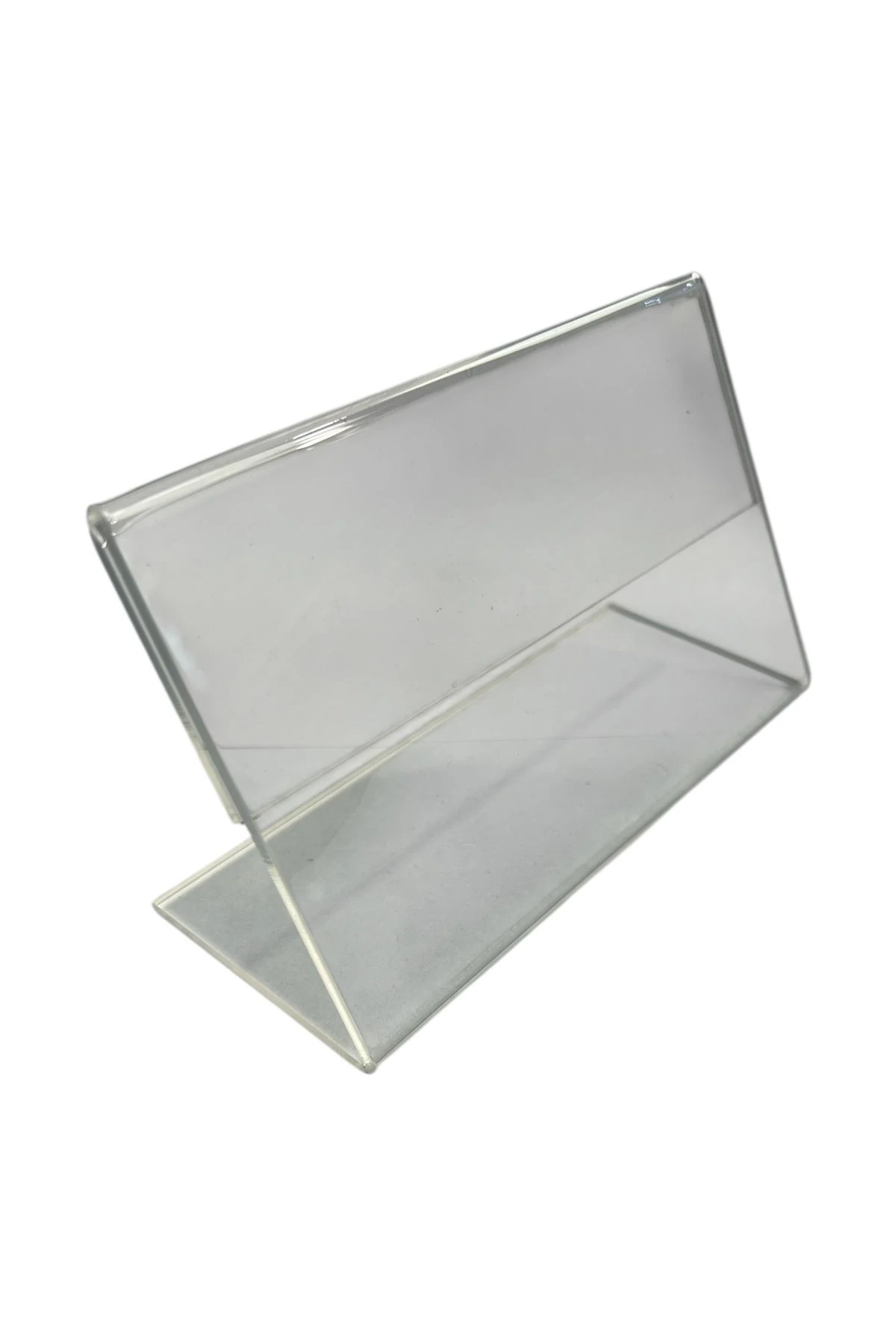 Pleksi Etiketlik 9x15 cm - Şeffaf Masaüstü Föylük / Fiyatlık 3mm.
