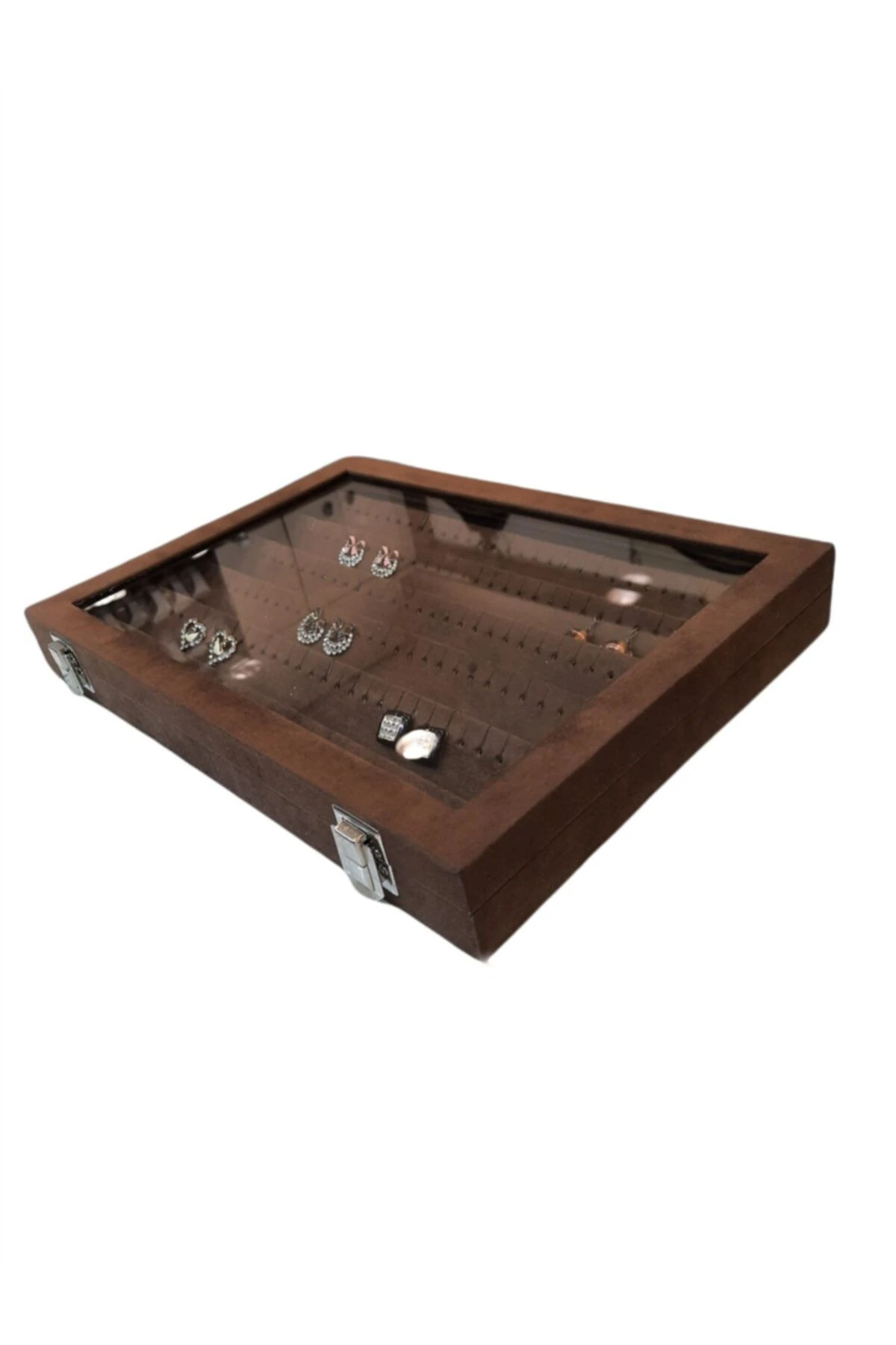 Küpe Kutusu Alcantara Kahve