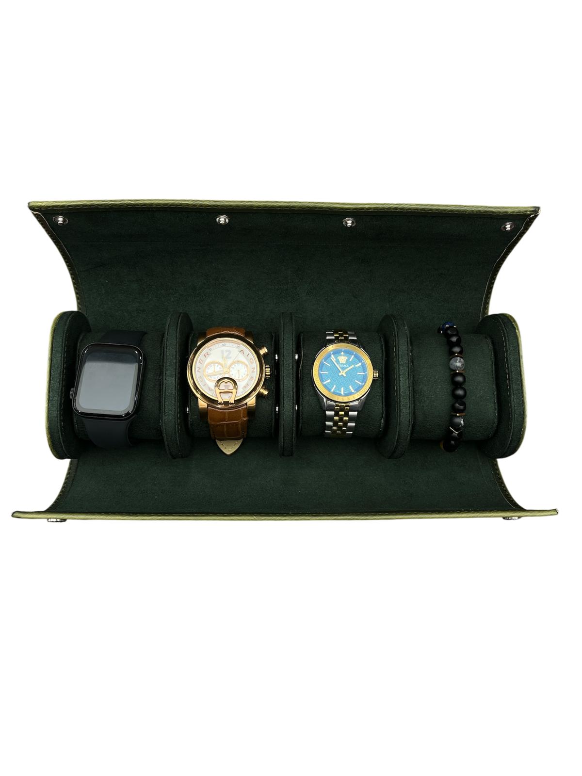 Saat Taşıma Kutusu Çıtçıtlı 4’lü – Seyahat Model Yeşil