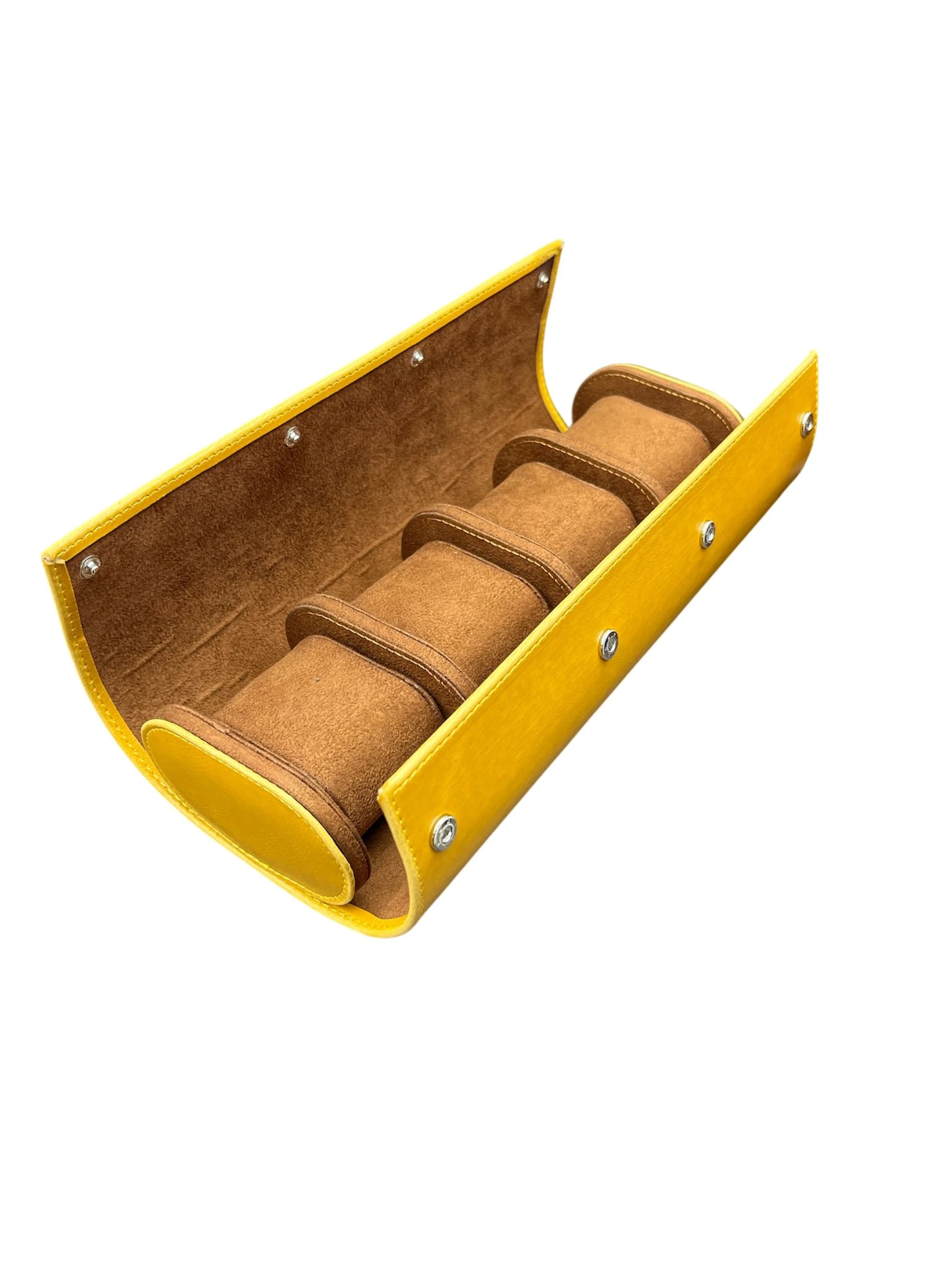 Saat Kutusu Seyahat Model ÇıtÇıtlı Camel Renk