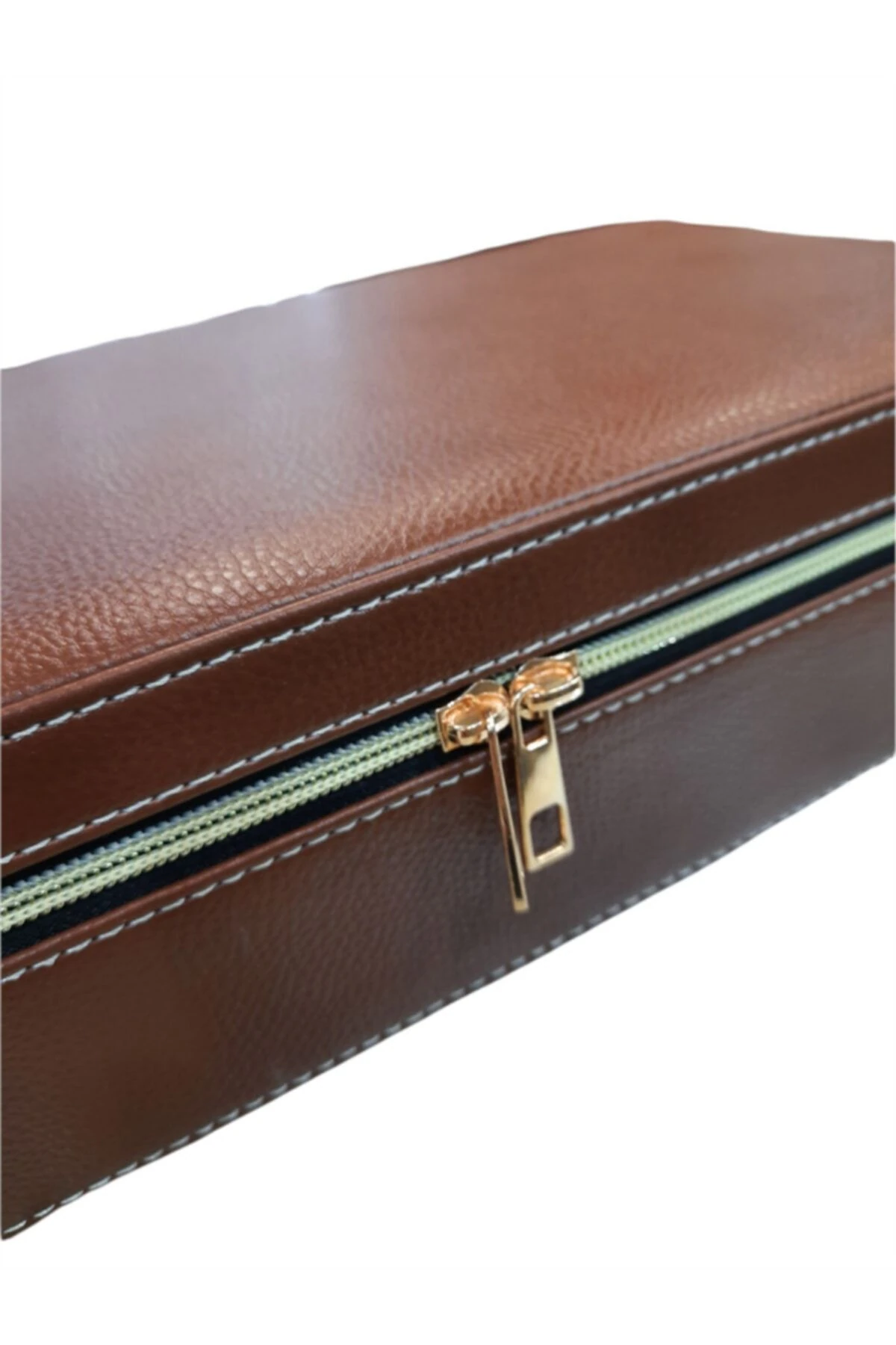 Saat Kutusu 12’li Fermuarlı Diplomat Model Taba