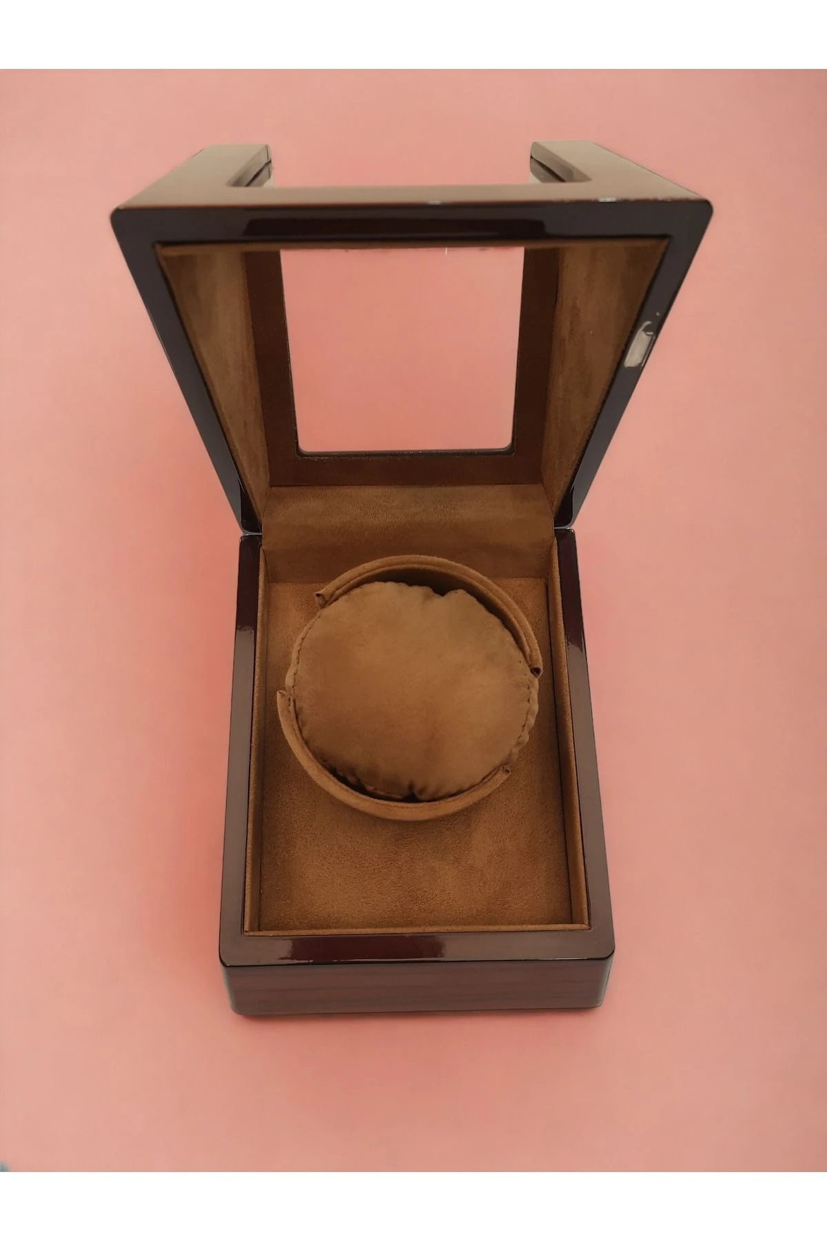 Otomatik Saat Kurma Kutusu, Tek'li, piano brown