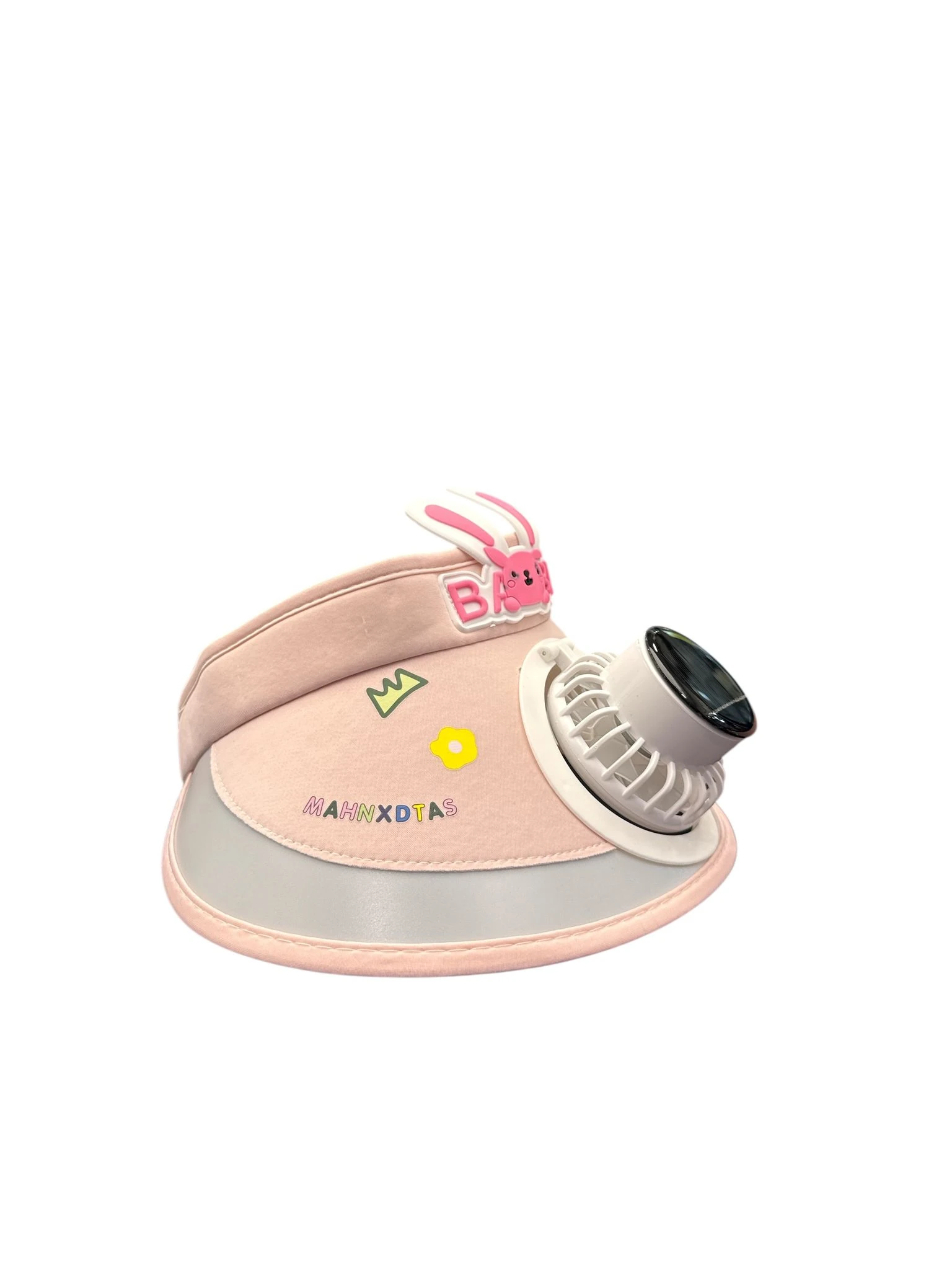 Güneş Enerjili Fanlı Çocuk Şapkası – Yazlık Serinletici ve Koruyucu Şapka Pembe