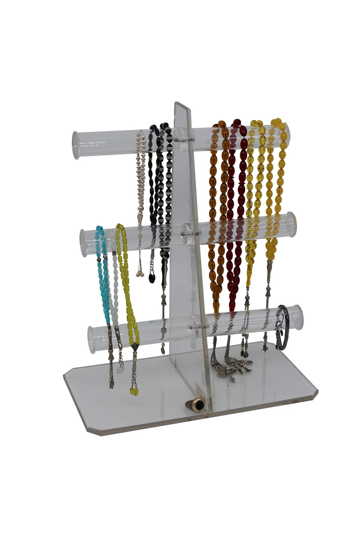 Silindir Pleksi Spesiyal 3'lü Bileklik Standı