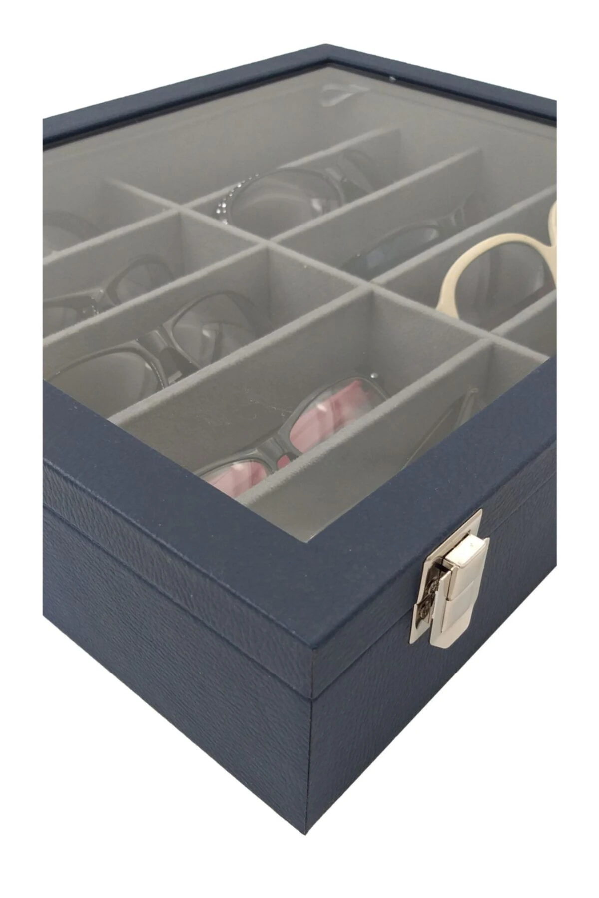 Gözlük Kutusu 10'lu Lacivert Kroko