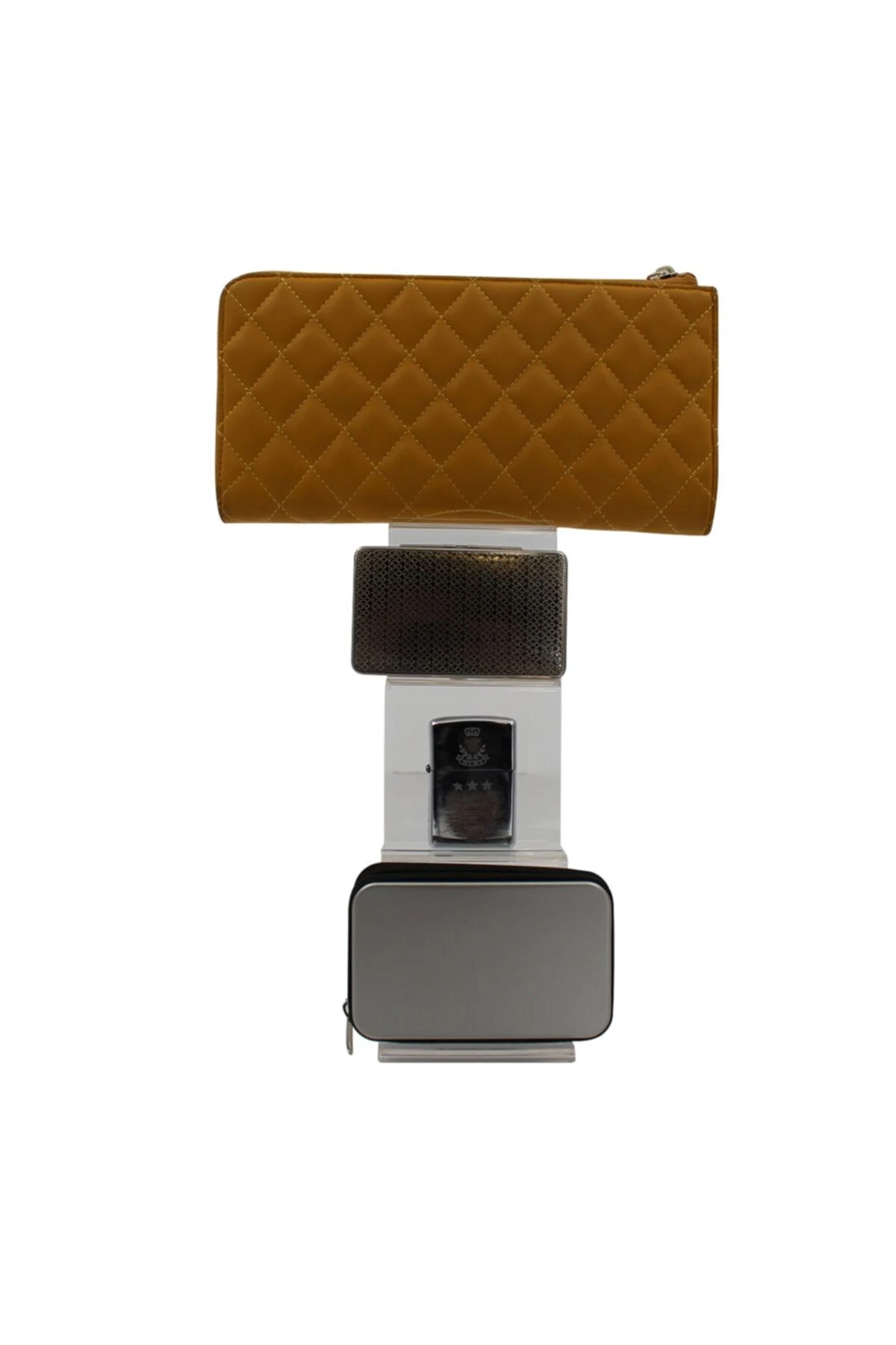 Telefon Ve Cüzdan Standı 4 Kademe Dar Pleksi