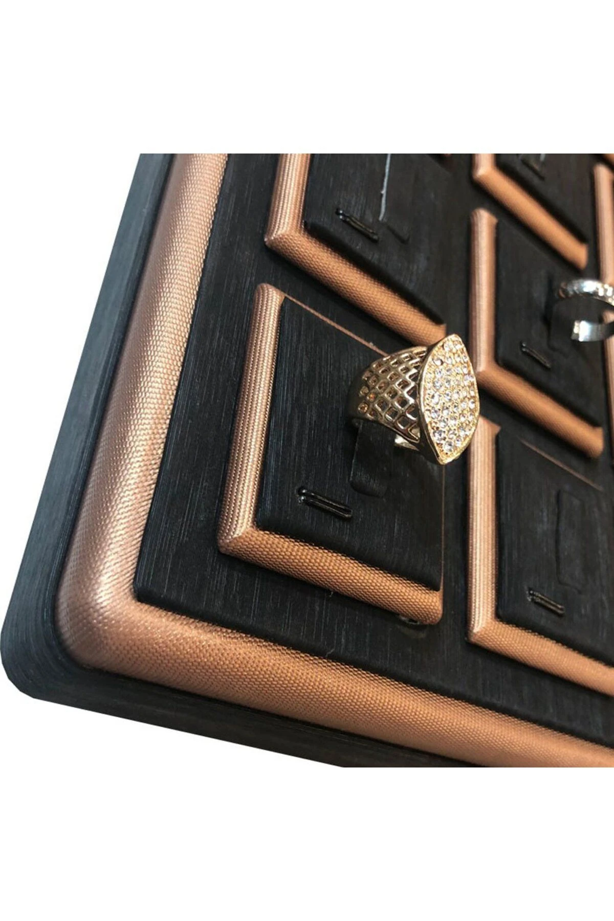 Yüzük Tablası 20'Li Spesiyal Tırnaklı Model Siyah