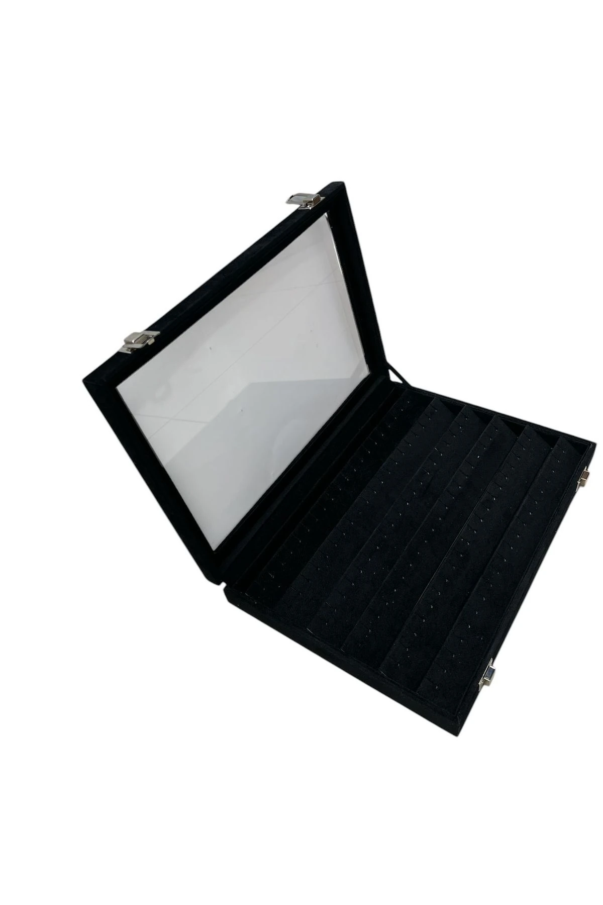 Küpe Kutusu Alcantara Siyah