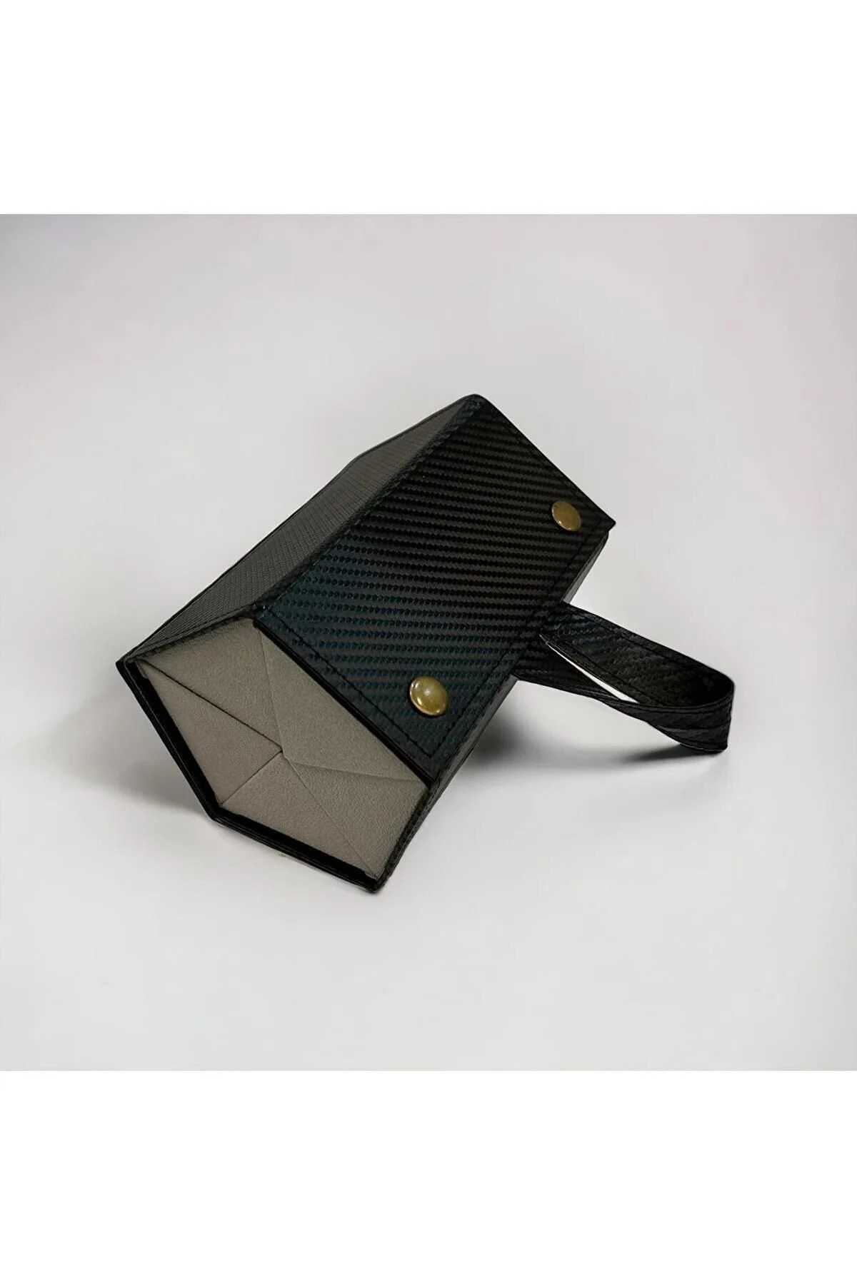 Gözlük Çantası Karbon Kaplama 5'li Siyah