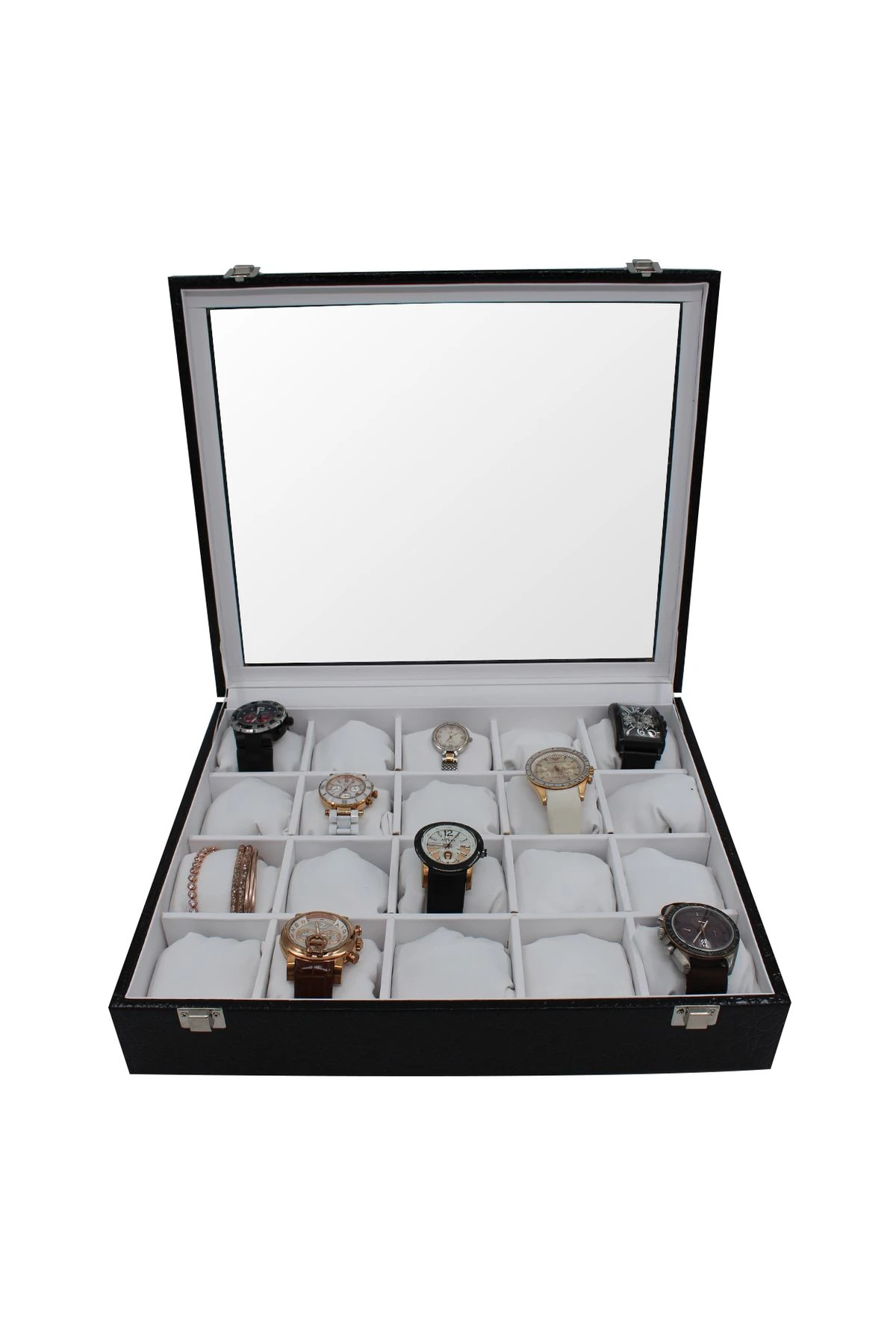 Saat Kutusu 20'li Siyah Rugan Içi Beyaz