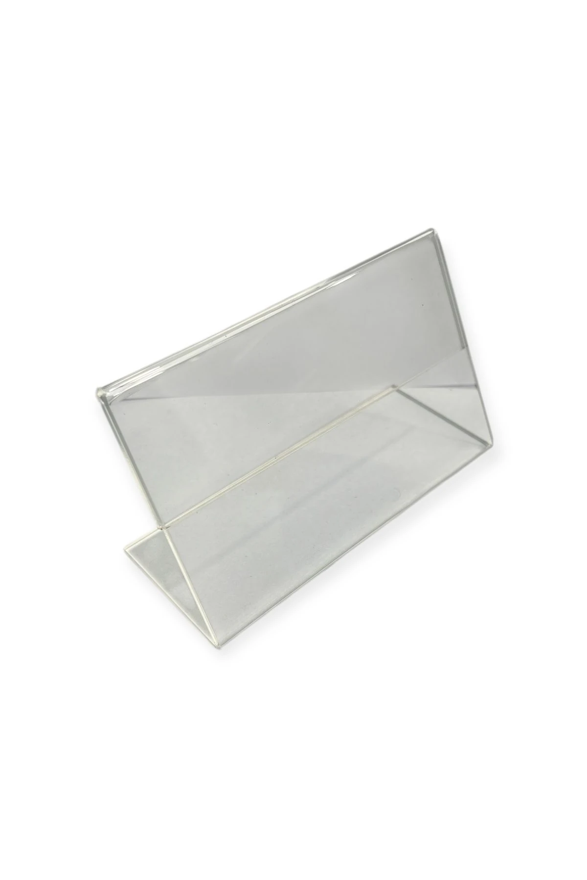 Pleksi Etiketlik 9x15 cm - Şeffaf Masaüstü Föylük / Fiyatlık 3mm.
