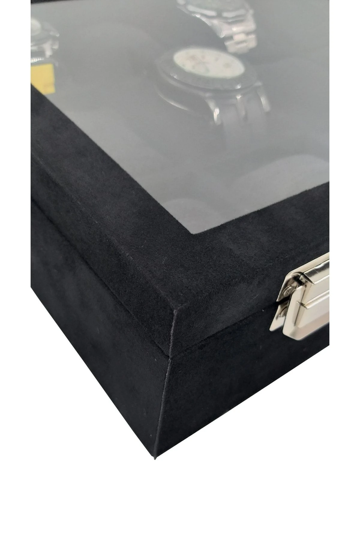 Saat Kutusu 12'li Alcantara Siyah