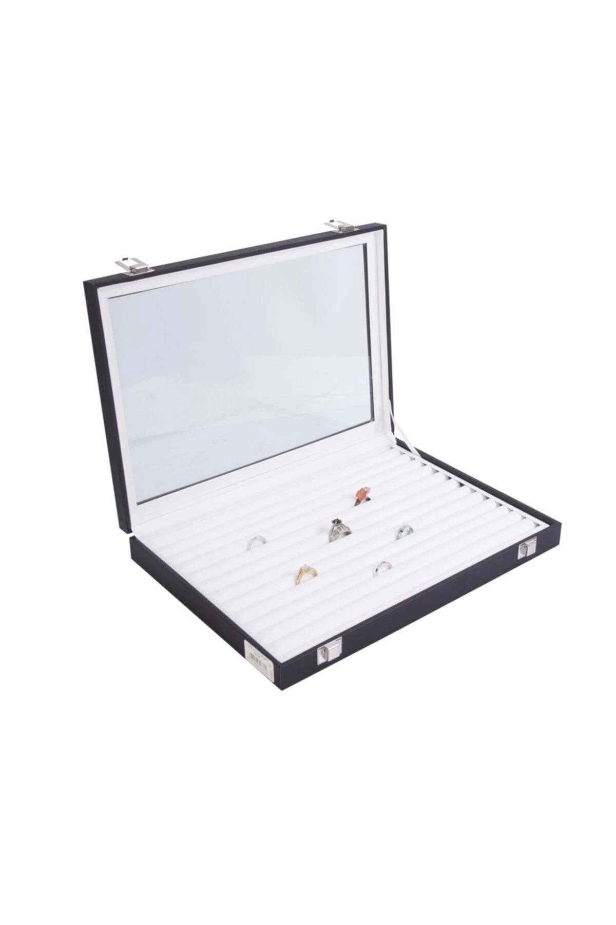 Yüzük Kutusu Sosis Model Siyah Içi Beyaz