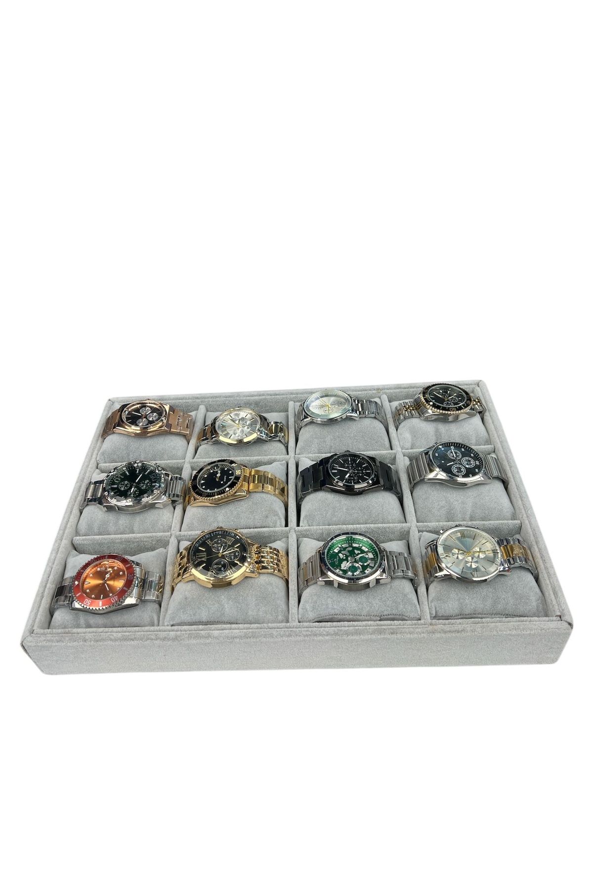 Saat Ve Bileklik Tablası 12'li GRİ