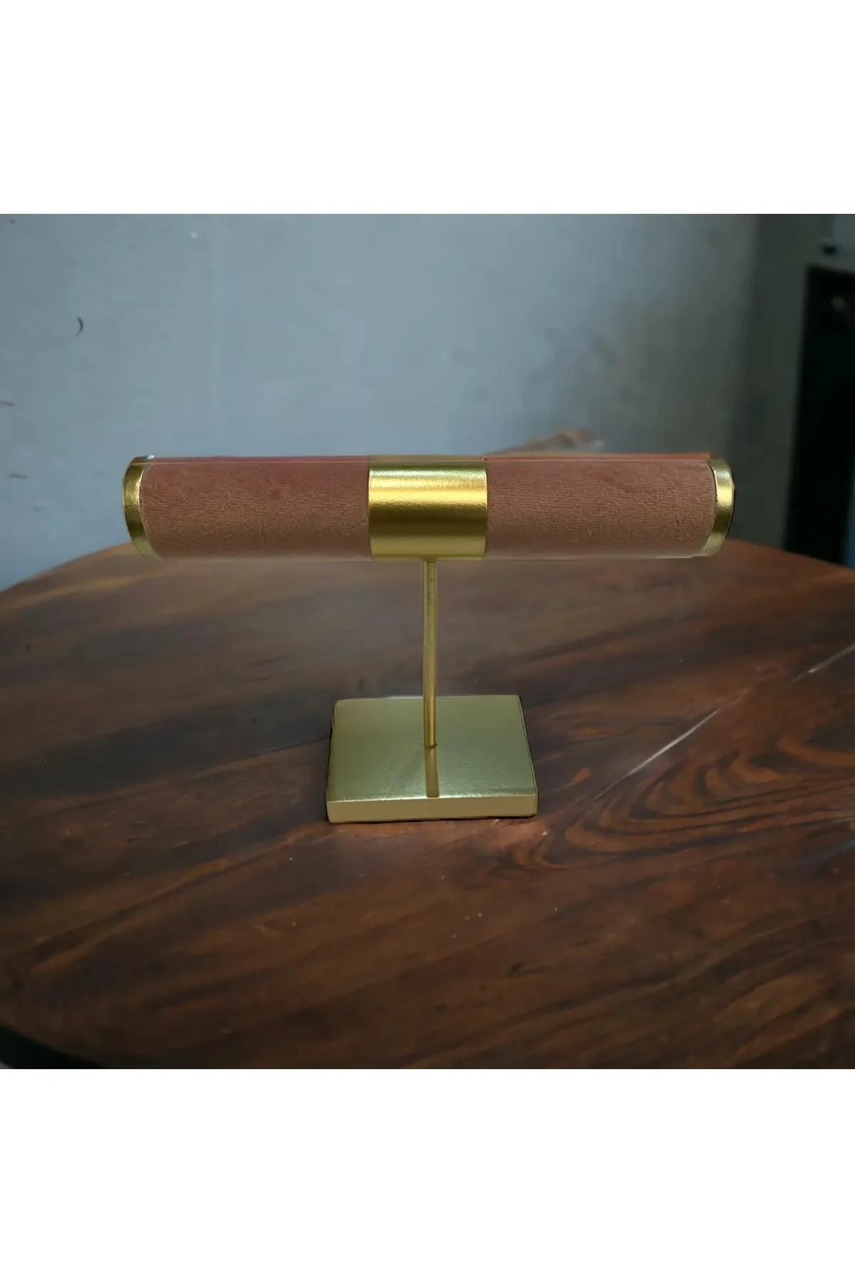 Takı Standı İnce Tekli Silindir Pembe