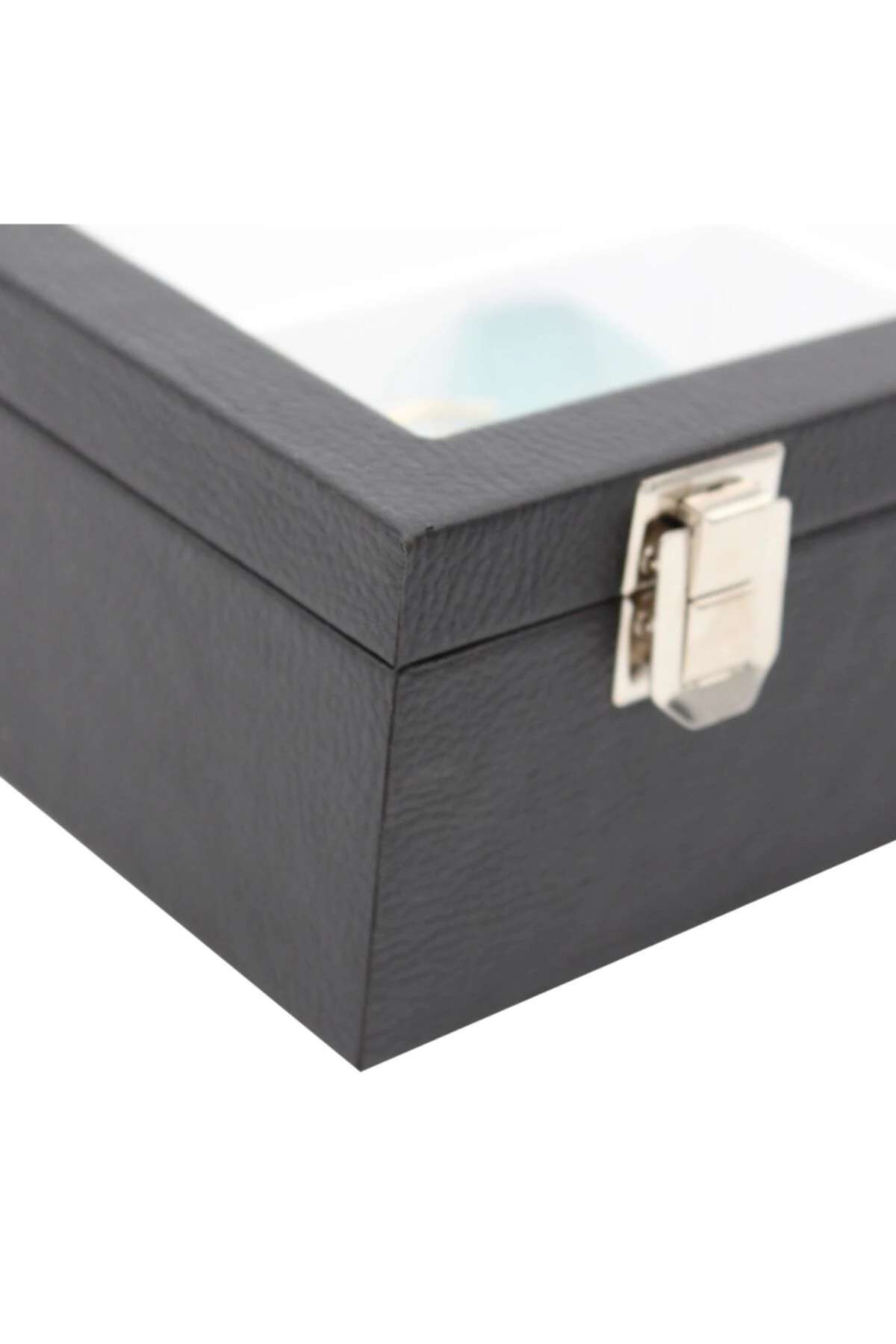 Gözlük Kutusu 8'li Siyah Içi Beyaz