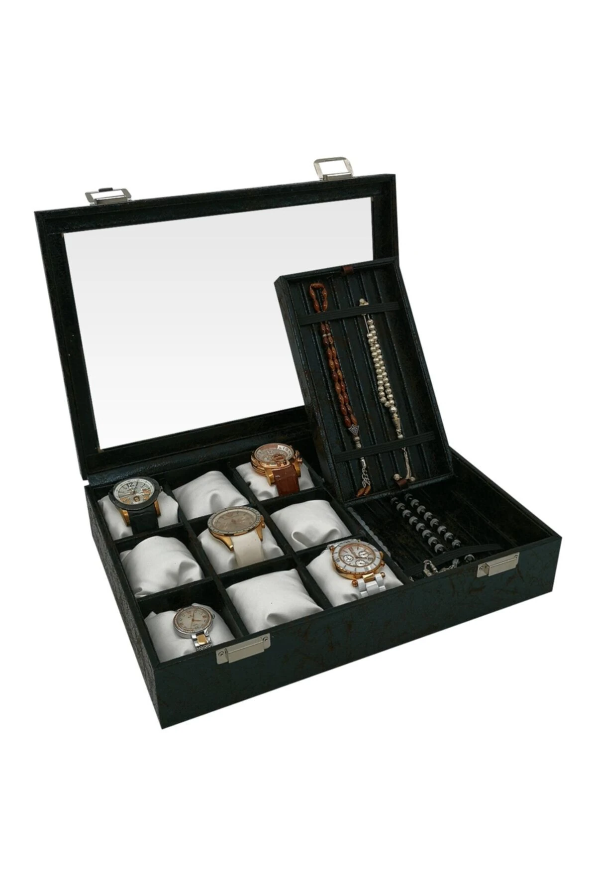 Saat ve Tesbih Kutusu 9+ Tesbih Bölmeli