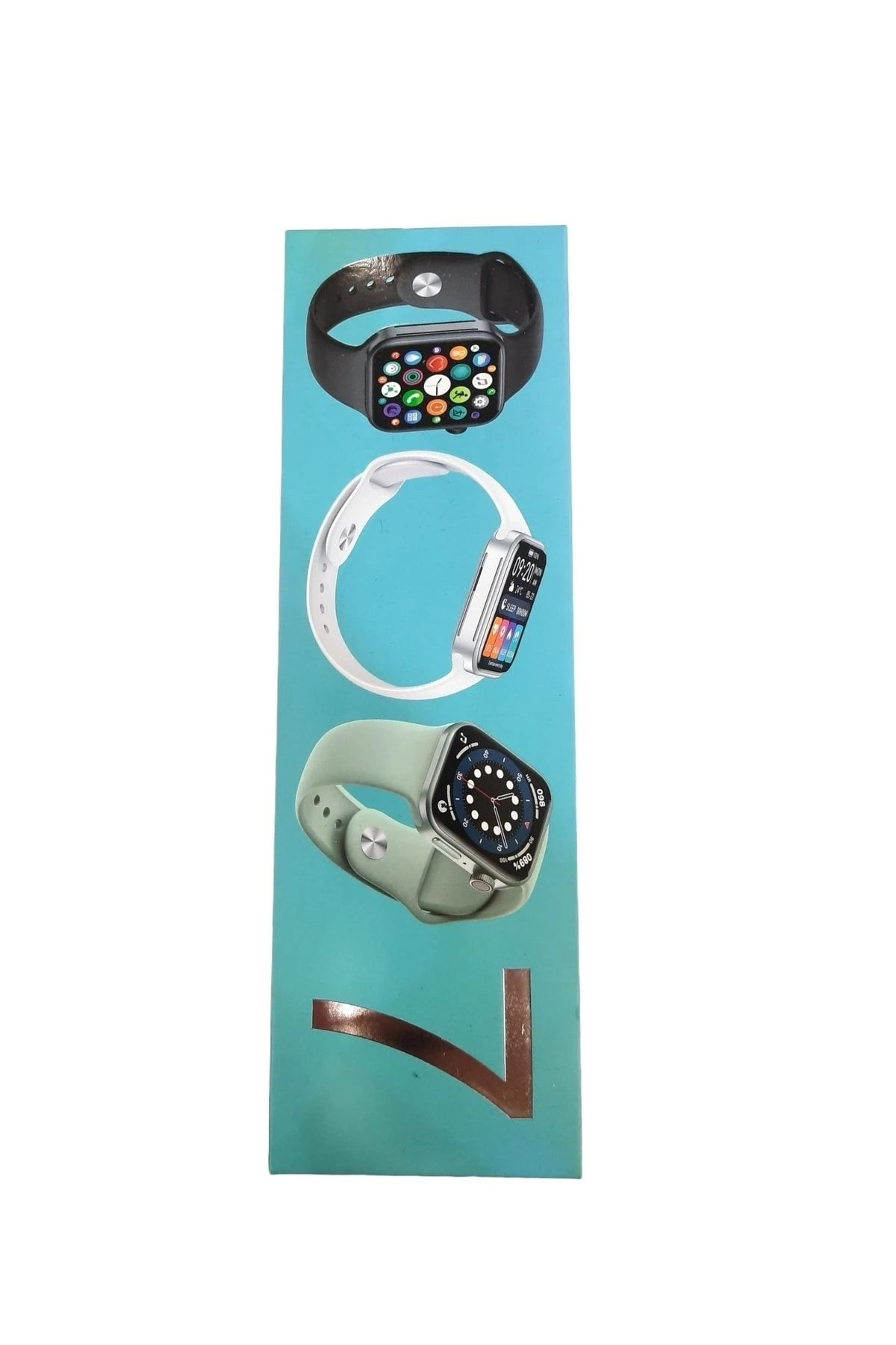 Smart Watch 7 Bluetooth 5.2, Silikon Kordon 1,75 Inch Adım Ve Kalp Ritmi Ölçer Bildirim Arama