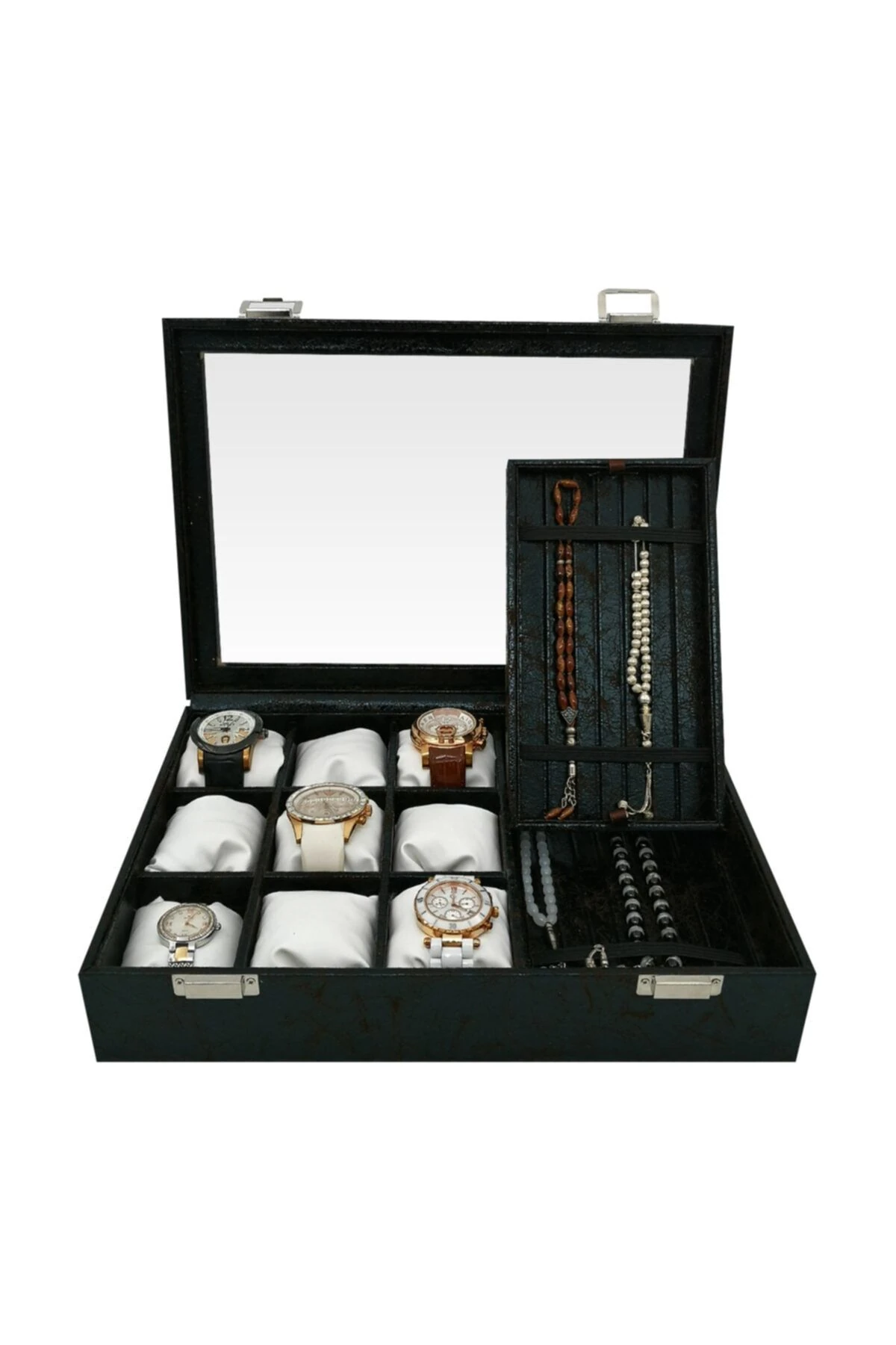 Saat ve Tesbih Kutusu 9+ Tesbih Bölmeli