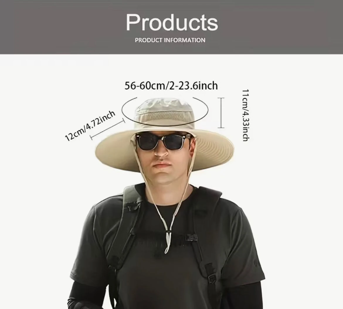Fanlı Çift vantilatörlü Şapka, Güneş Enerjili Safari Şapka Çift Pervaneli Plaj Şapkası