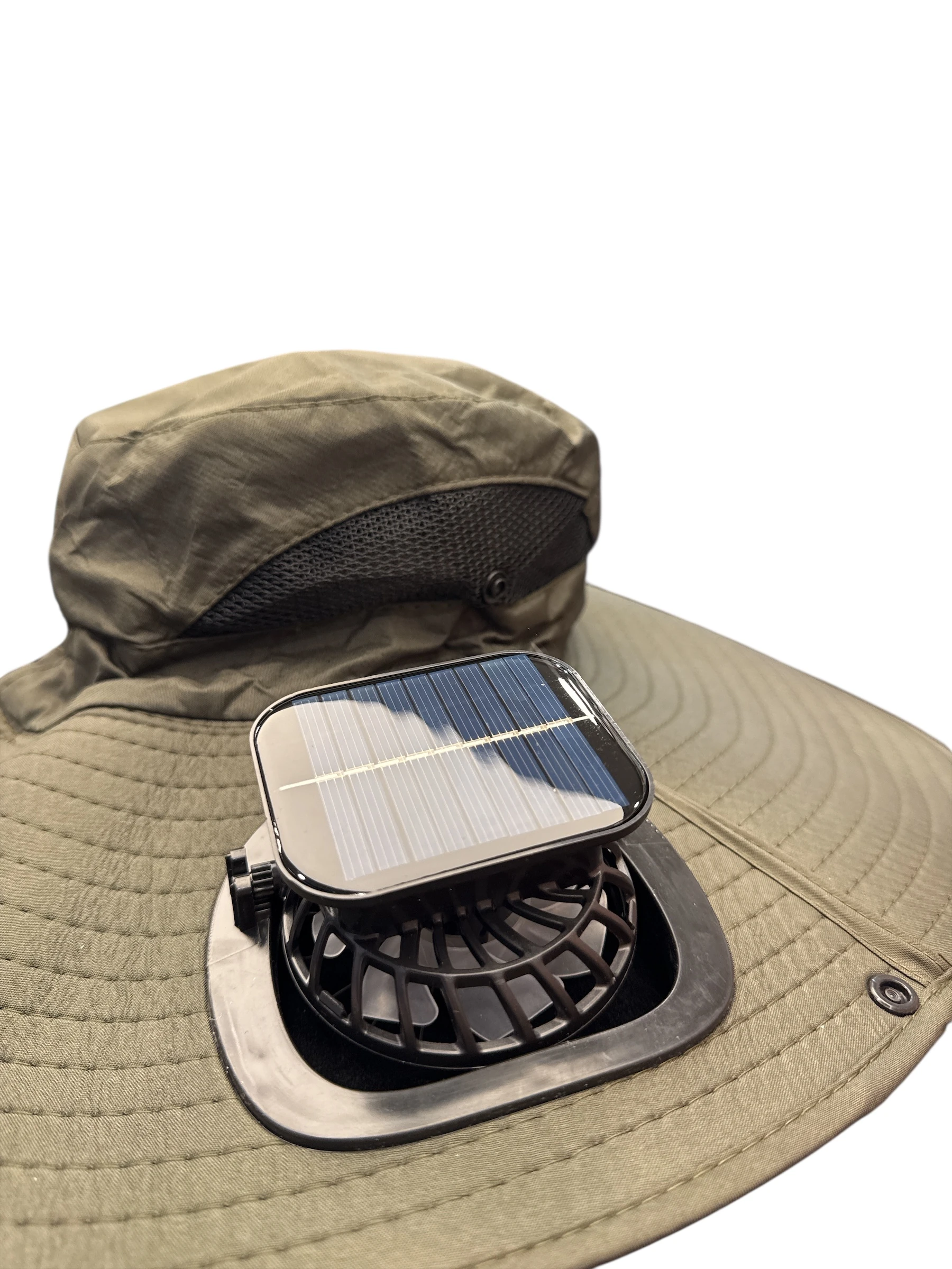 Fanlı Çift vantilatörlü Şapka, Güneş Enerjili Safari Şapka Çift Pervaneli Plaj Şapkası