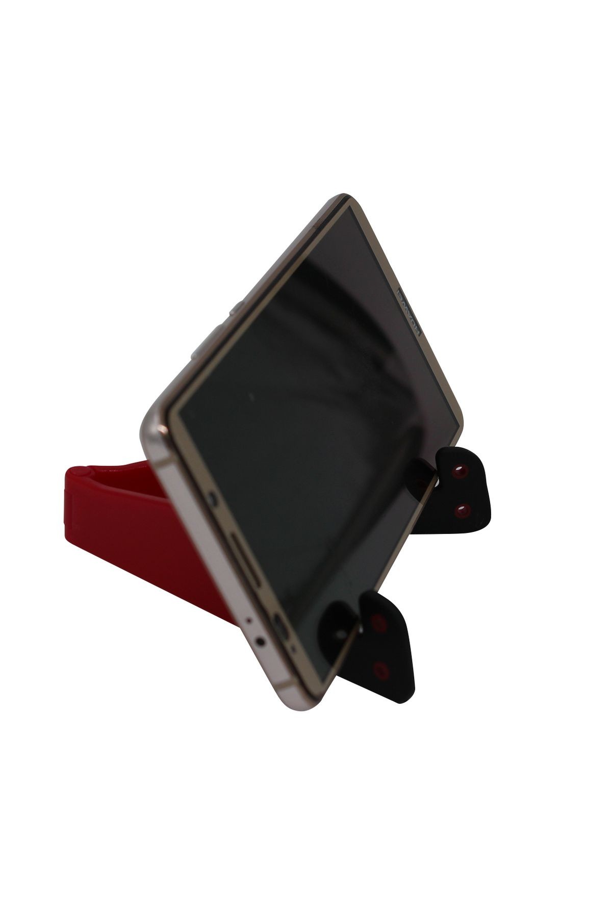 Telefon Tablet Standı V Model Kırmızı Beyaz Belirtilmemiş Akrilik