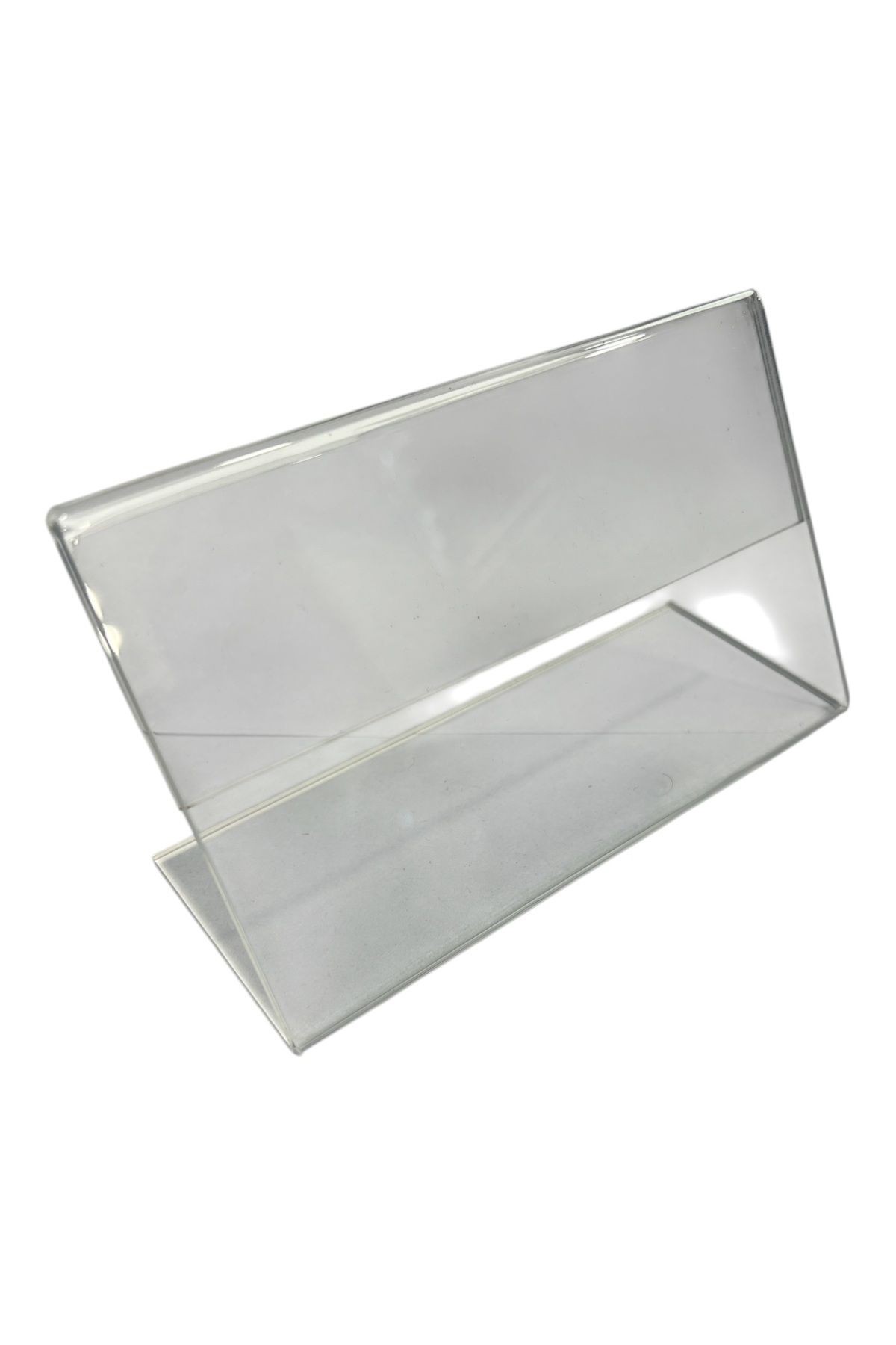 Pleksi Etiketlik 9x15 cm - Şeffaf Masaüstü Föylük / Fiyatlık 3mm.