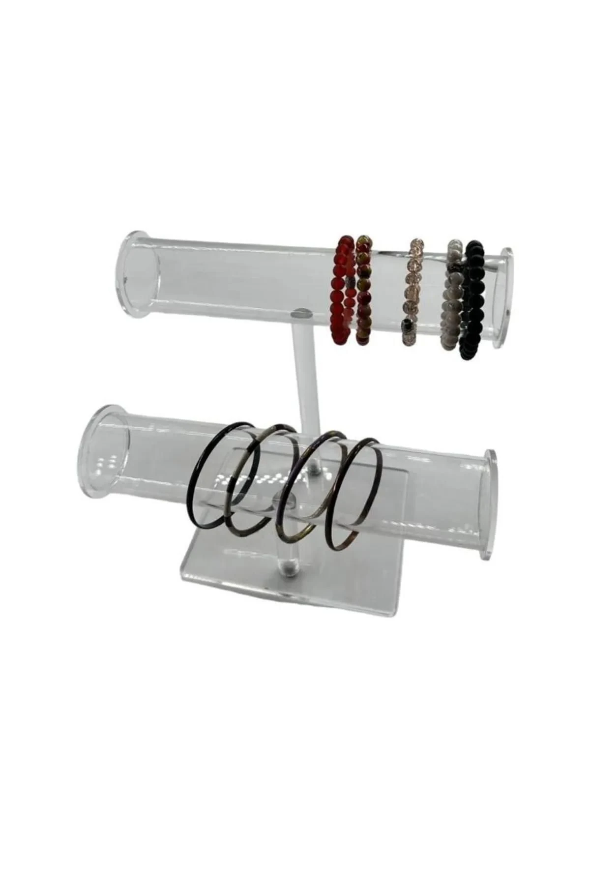 Silindir Pleksi Bileklik Standı Çiftli